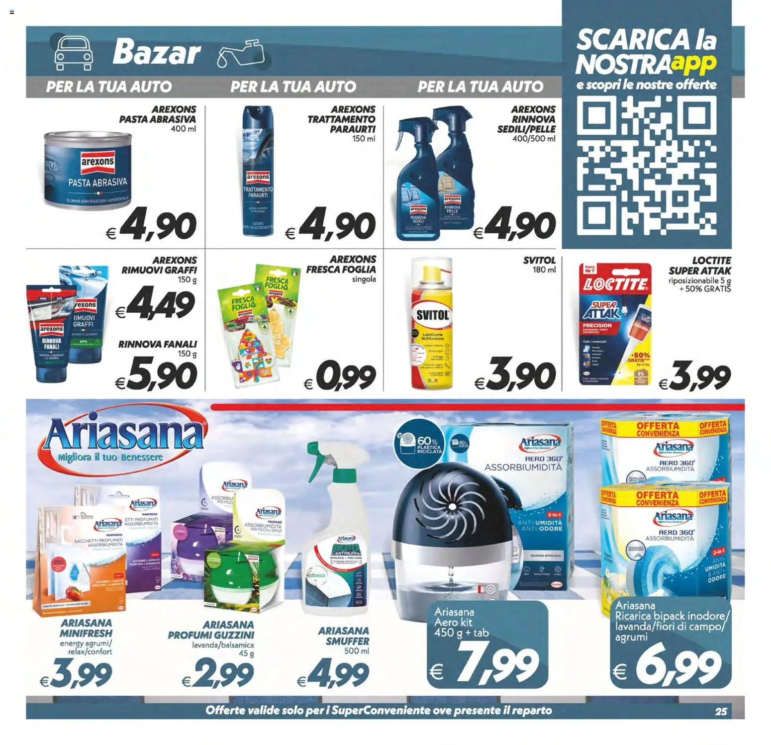 Volantino SuperConveniente del 07.04.2026 | Pagina: 25 | Prodotti: Lubrificante, Pasta, Agrumi
