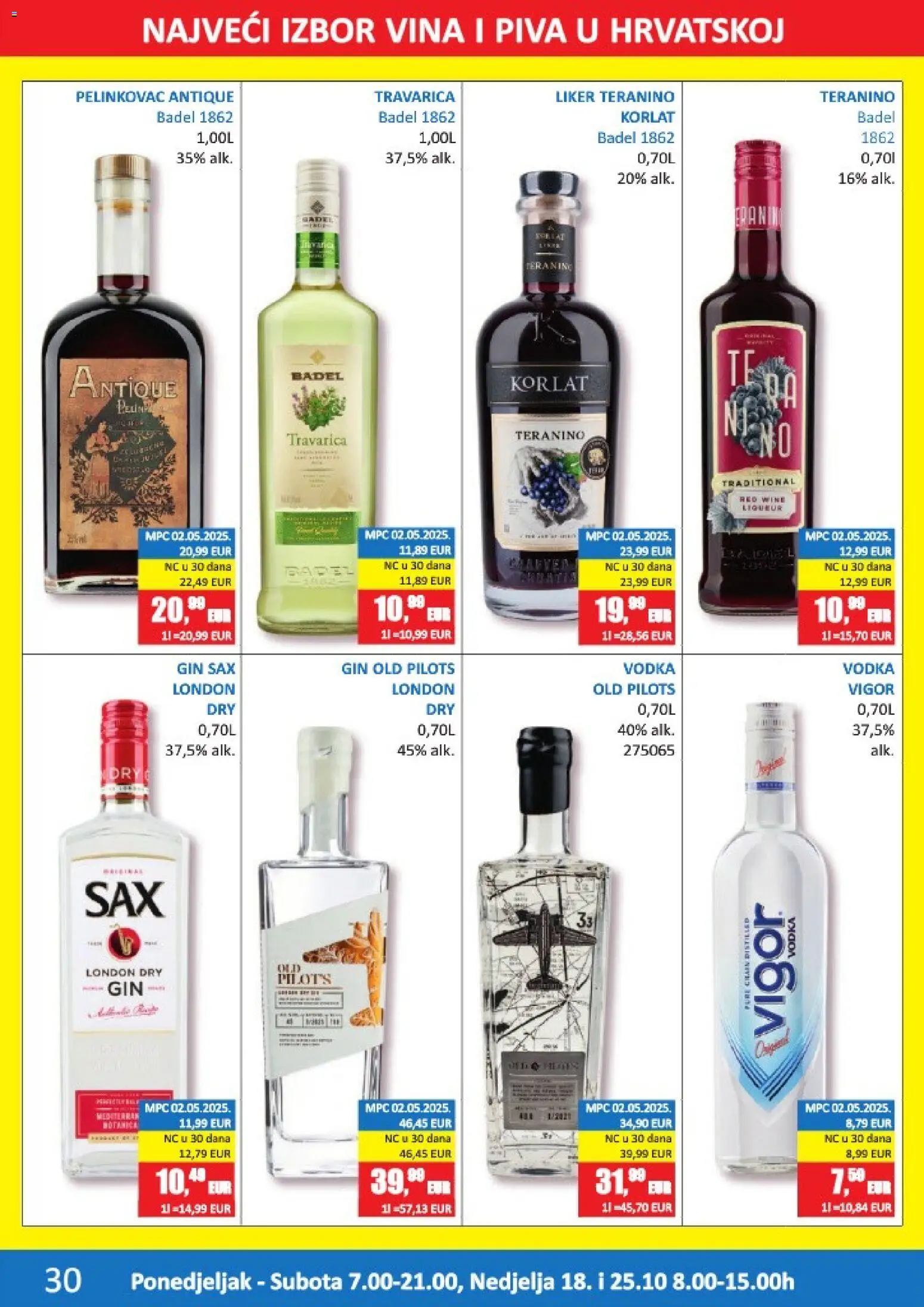 Vrutak katalog | vrijedi od 12.10.2026 | Stranica: 30 | Proizvodi: Korlat, Pelinkovac Antique, Badel, Vodka