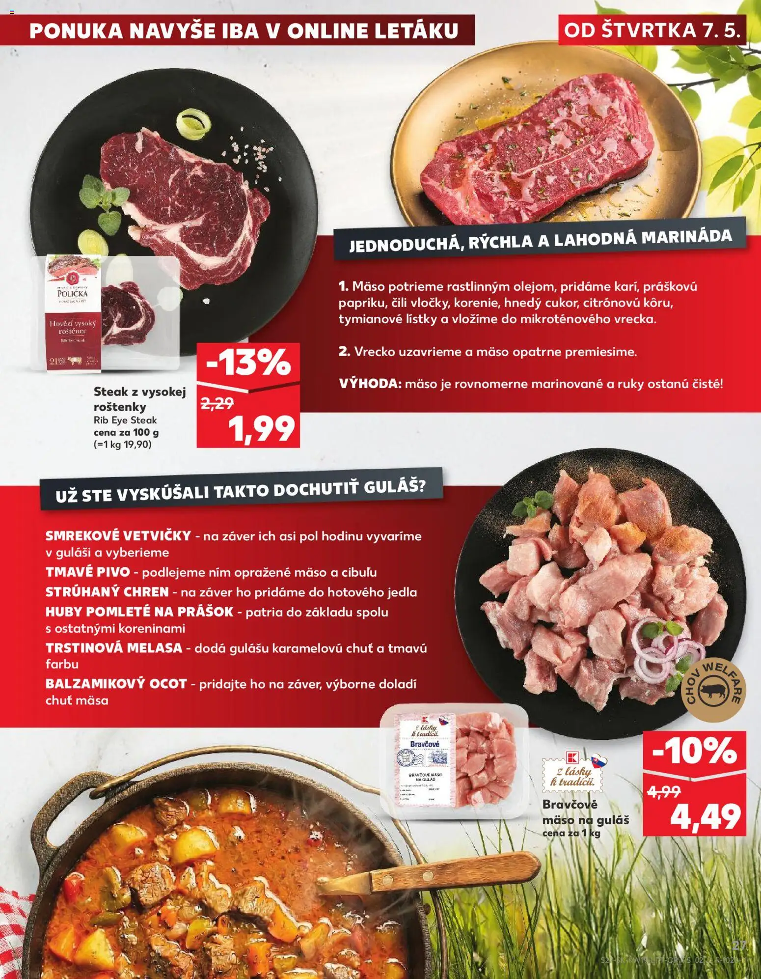 Kaufland SK akciós ujság - amely érvényes a következő dátumtól: 07.05.2026 | Oldal: 27