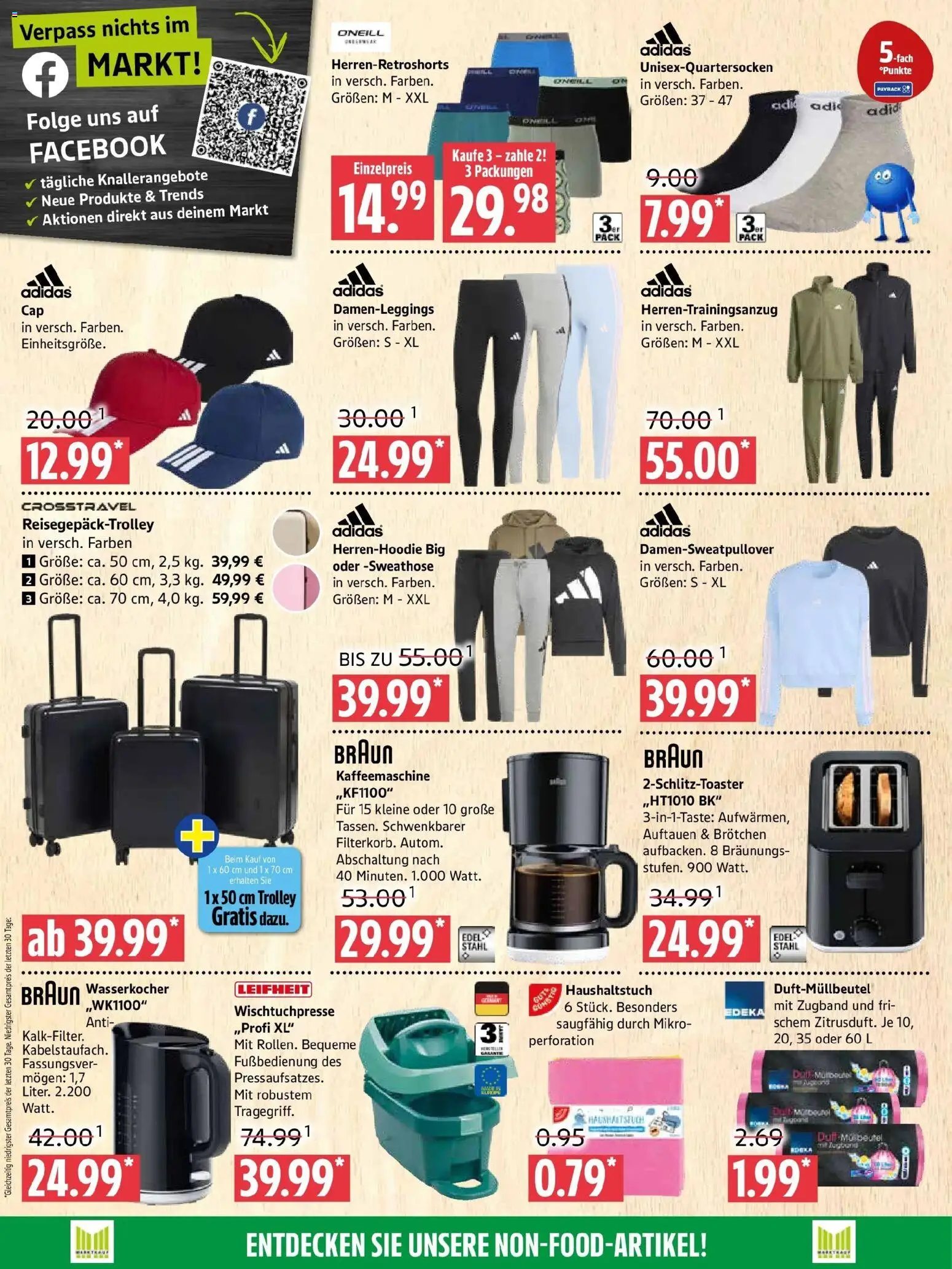 Marktkauf Prospekt Prenzlau (ab 07.09.2026) » Angebote online | Seite: 10 | Produkte: Sweathose, Kaffeemaschine, Wasserkocher