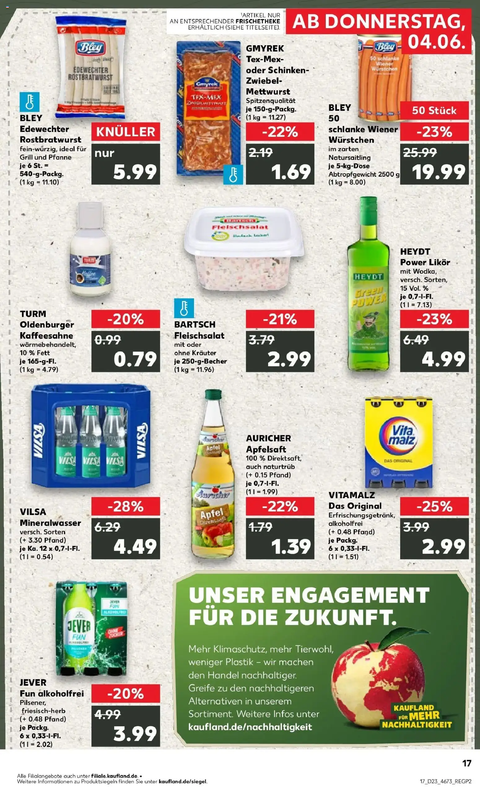 Kaufland Prospekt Oldenburg – gültig ab 04.06.2026 | Seite: 17 | Produkte: Grill, Wiener wurstchen, Äpfel, Apple