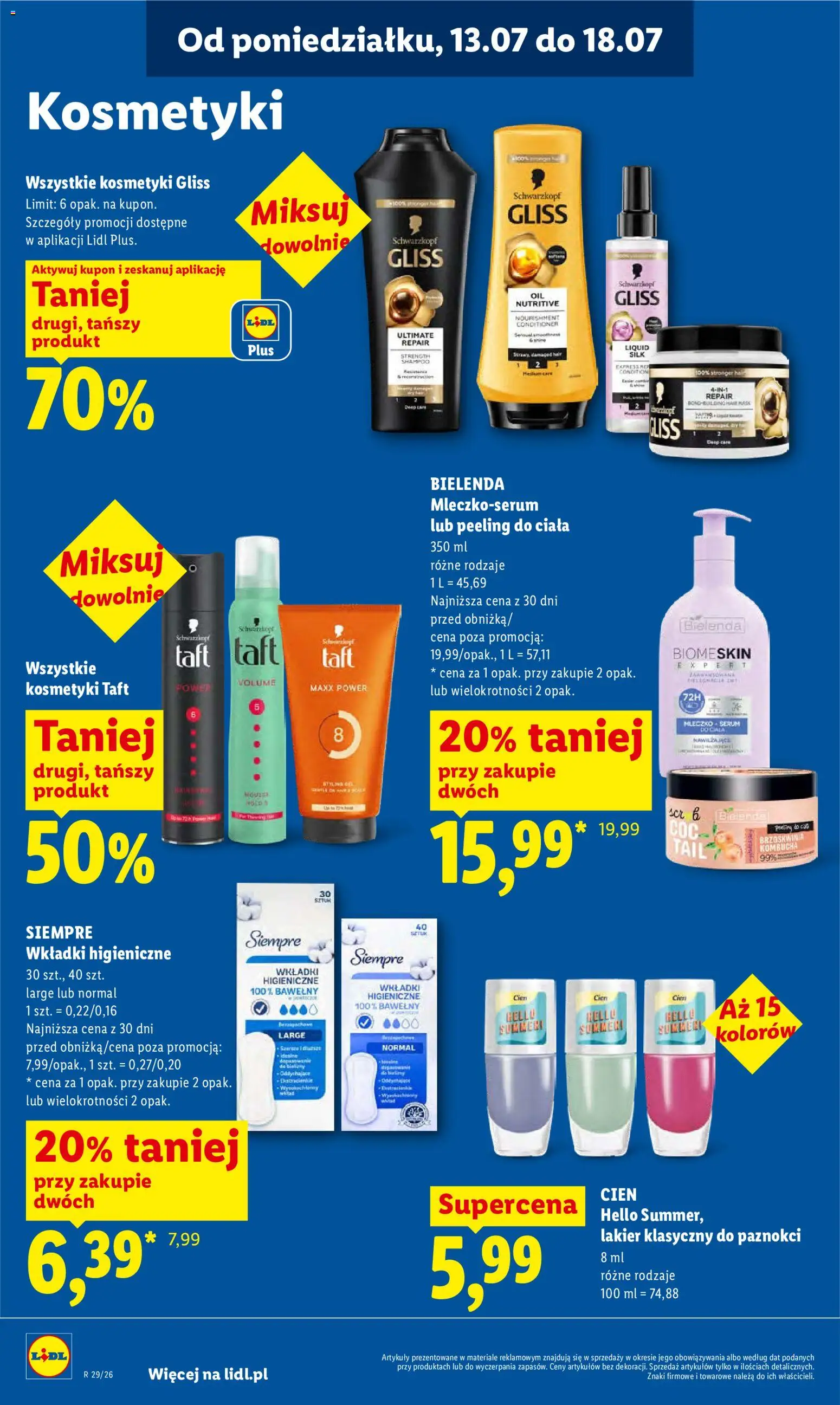Lidl Polsko leták od 16.07.2026 | Strana: 90 | Produkty: Kombucha, Cien, Peeling