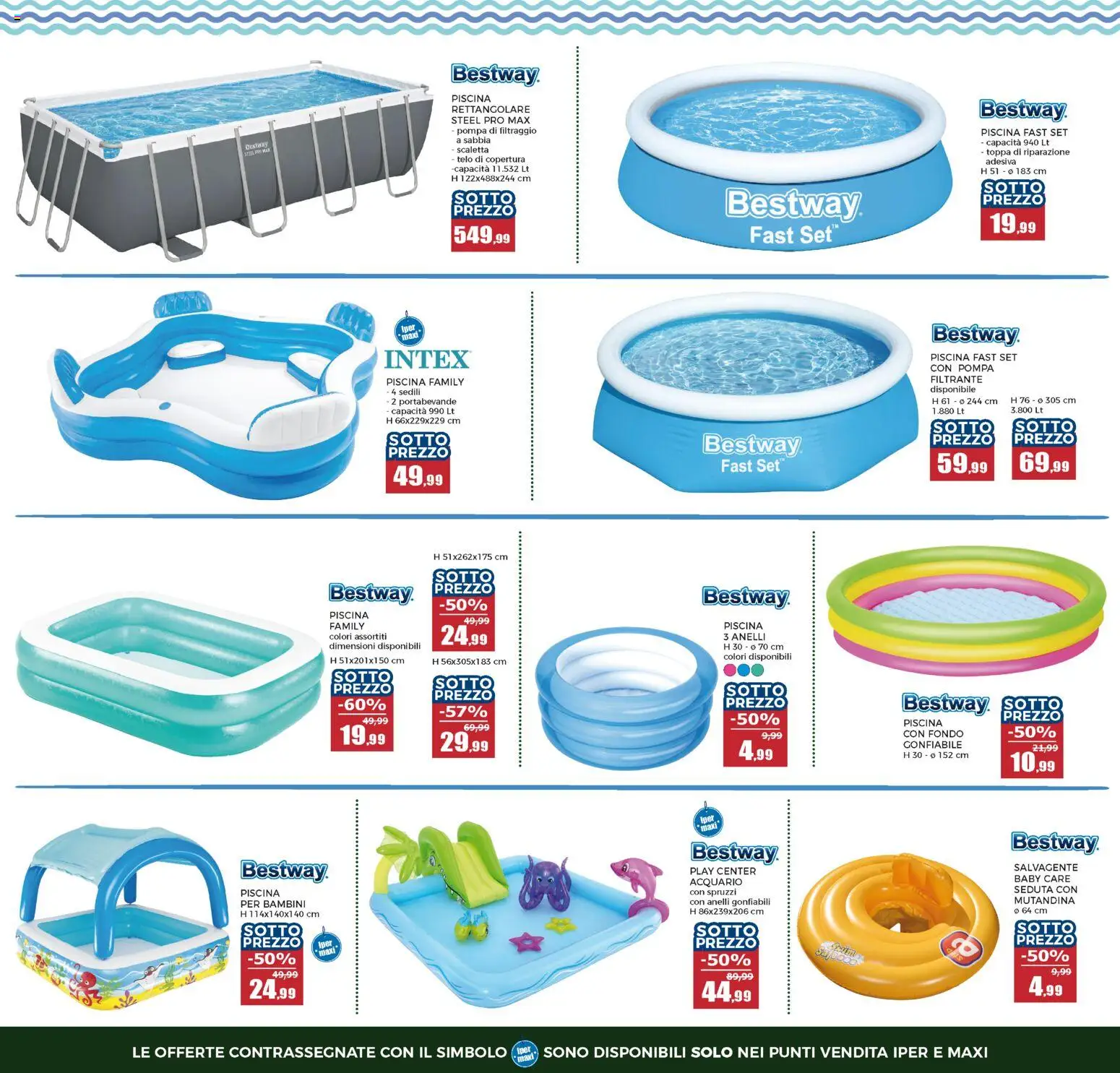 Volantino Happy Casa del 03.06.2026 | Pagina: 18 | Prodotti: Scaletta, Piscina, Salvagente