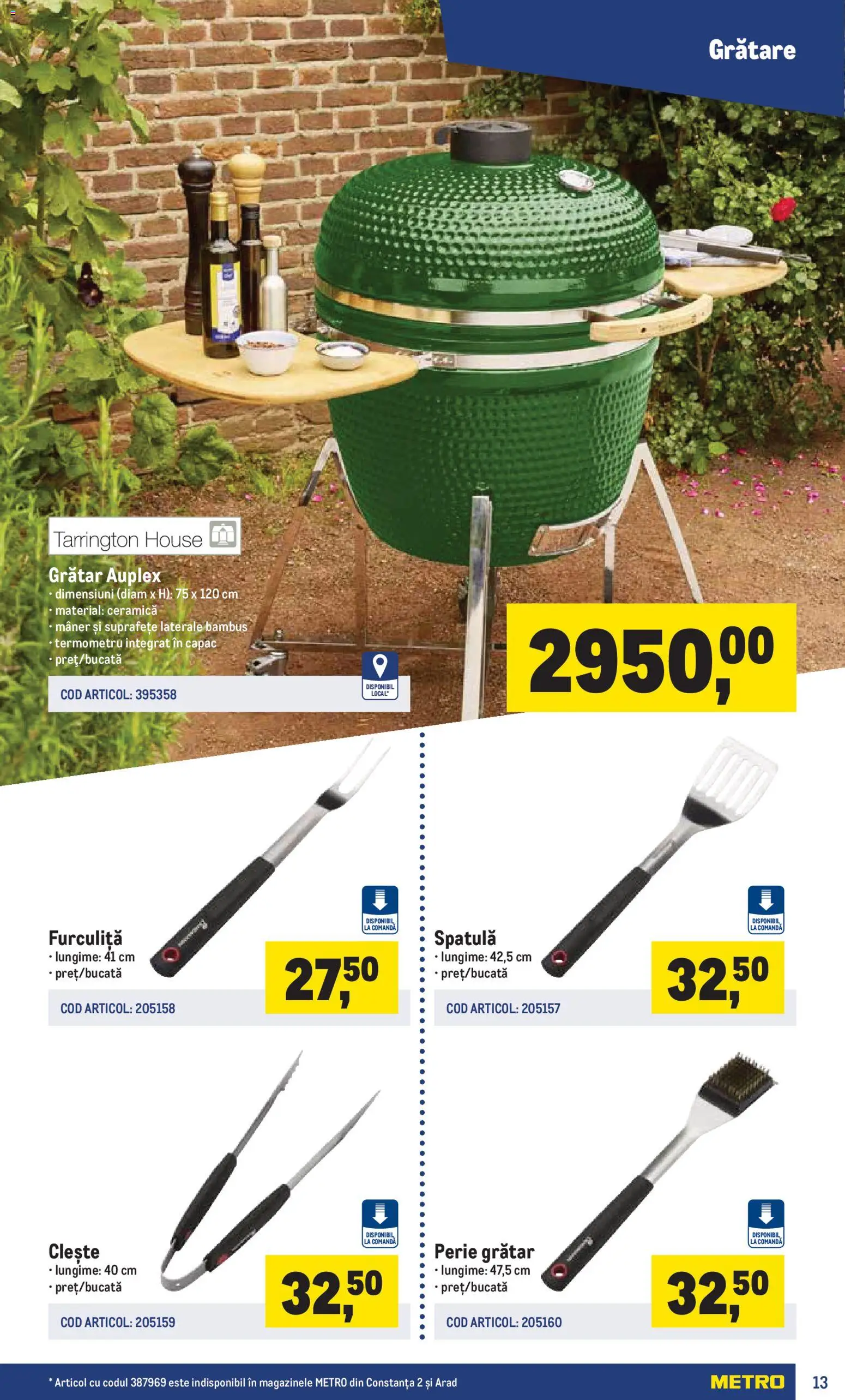 Noul catalog Metro – valabil de la 16.03.2026 | Pagină: 13 | Produse: Clește, Termometru, Grătar, Mâner