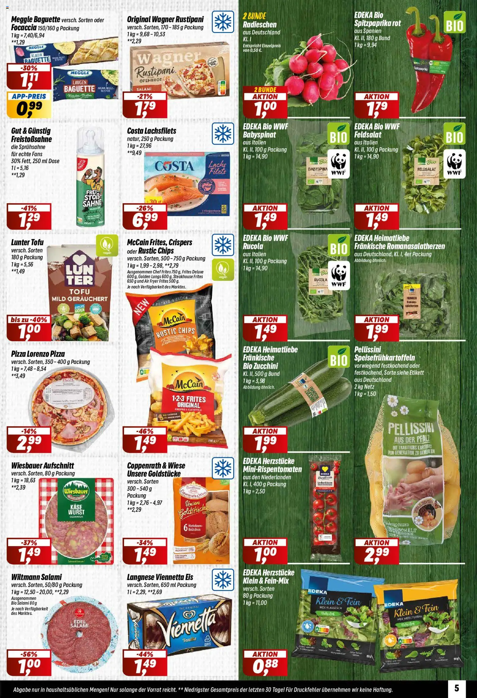 Simmel Prospekt – gültig ab 22.06.2026 | Seite: 5 | Produkte: Langnese, Rucola, Wurst, Salami