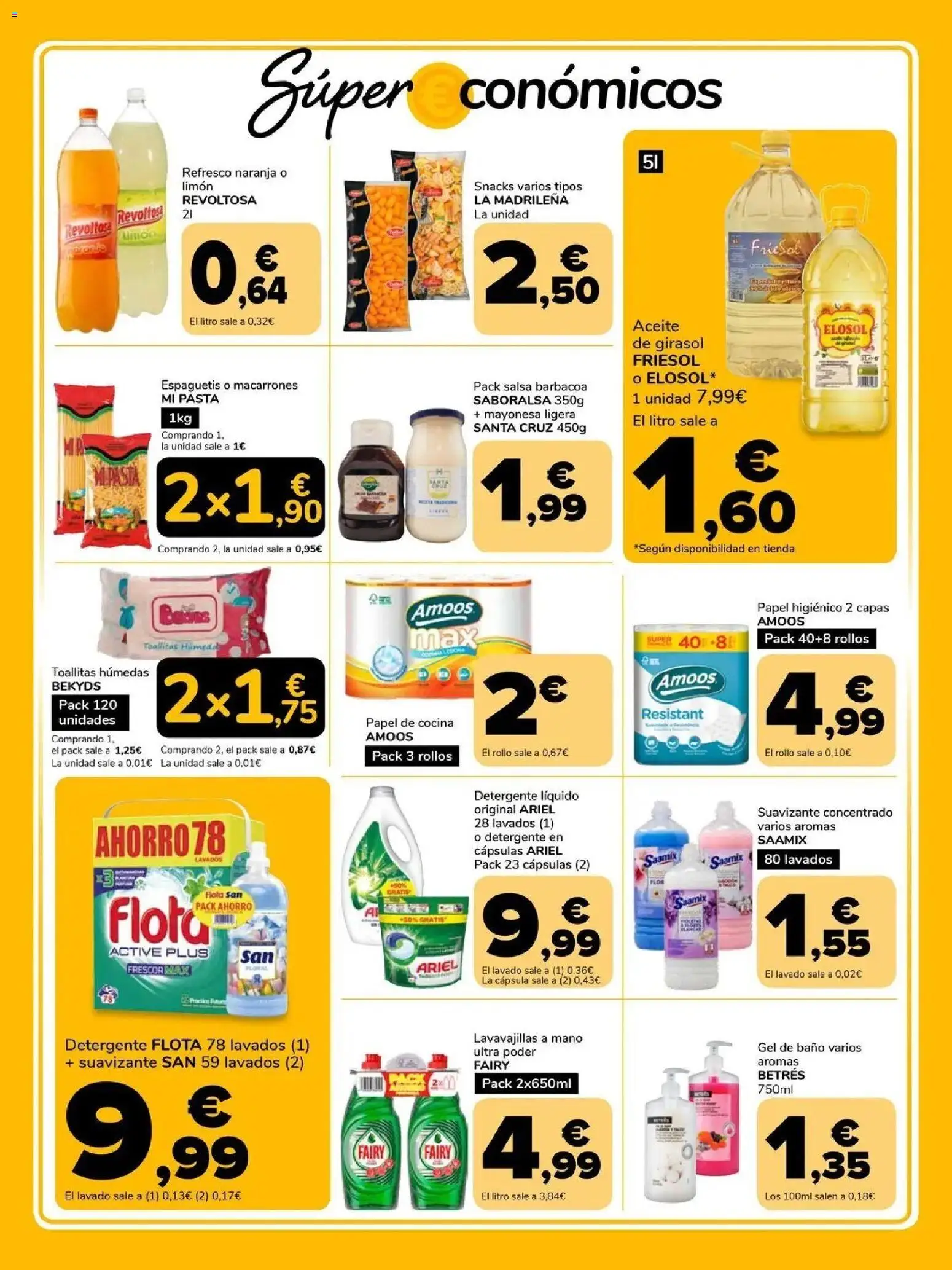 Supeco folleto │ válido desde el 30/09/2026 | Página: 3 | Productos: Snacks, Aceite de girasol, Suavizante, Salsa barbacoa