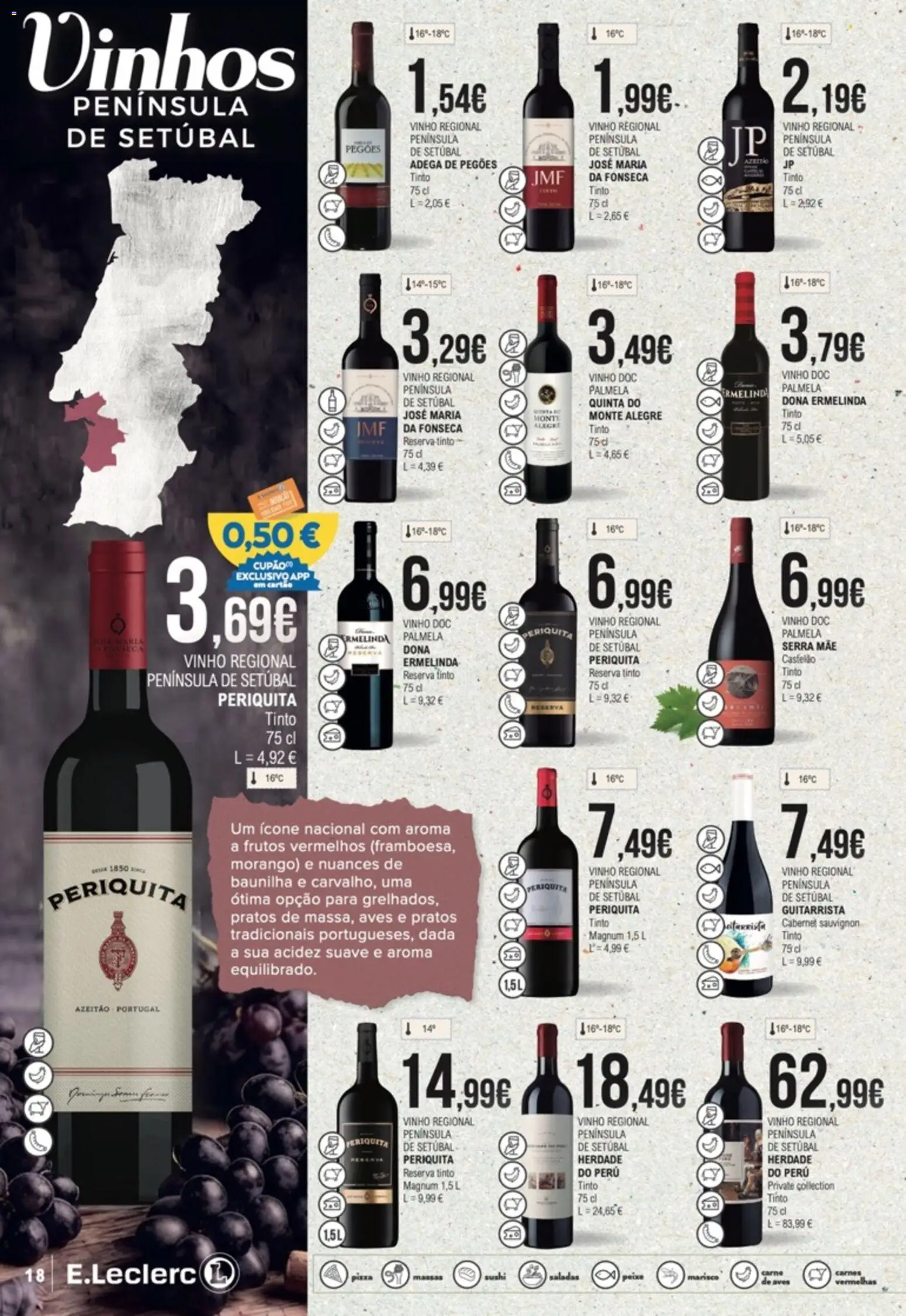 E.Leclerc folheto Feira dos Vinhos │ válido de 01/10/2026 | Página: 18 | Produtos: Pratos, Saladas, Vinho, Carne