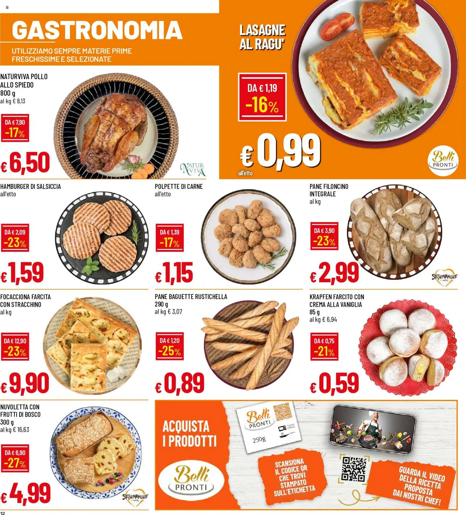 Volantino Galassia del 08/10/2026 | Pagina: 12 | Prodotti: Crema, Pollo, Salsiccia, Lasagne