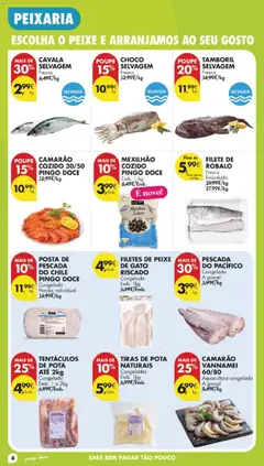 Pré-visualização Pingo Doce folheto válido de 07/07/2026 | Página: 6 | Produtos: Pescada, Camarão, Tamboril, Peixe