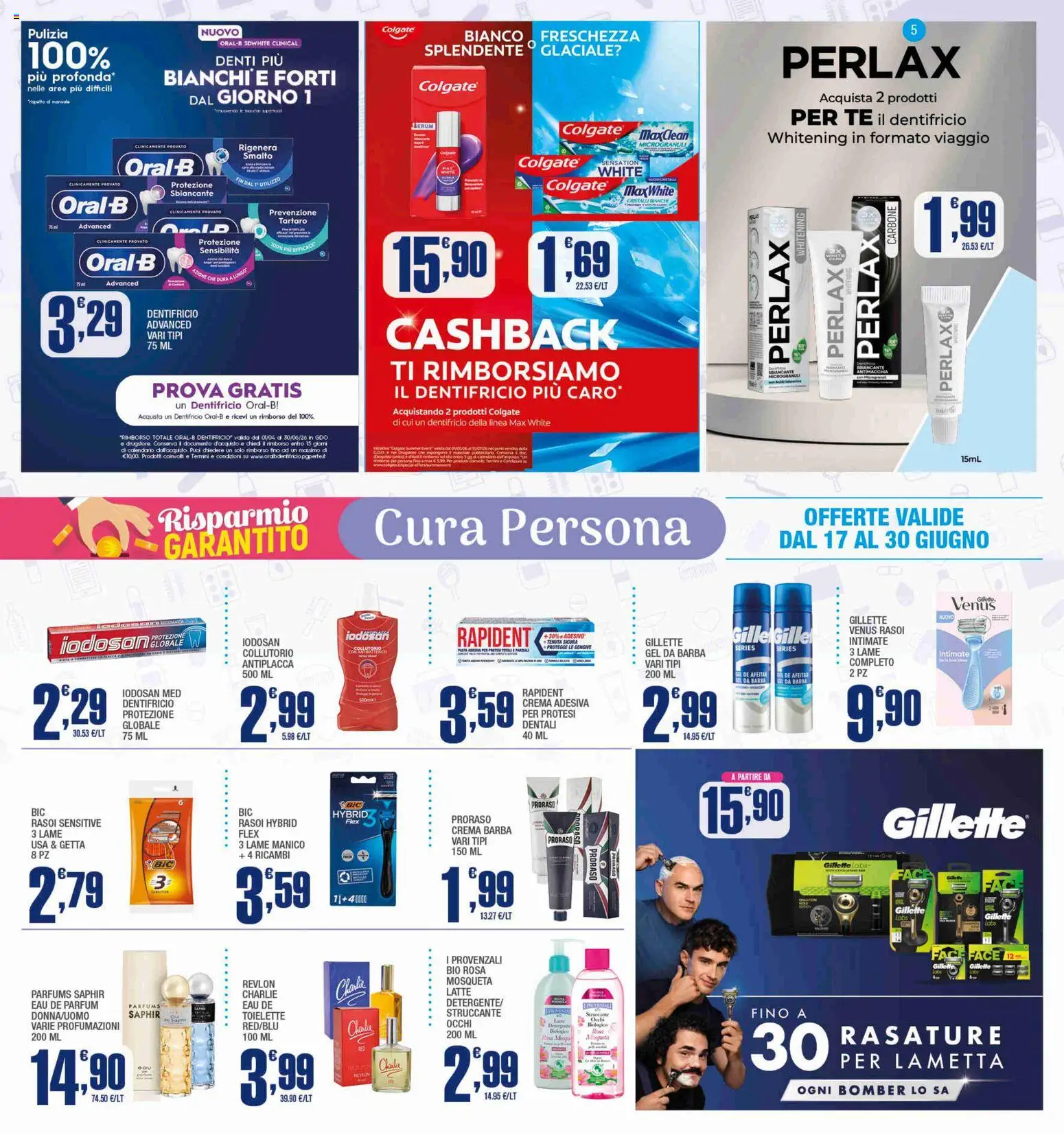 Volantino Splendidi e Splendenti del 17.06.2026 | Pagina: 5 | Prodotti: Struccante, Dentifricio, Collutorio, Latte