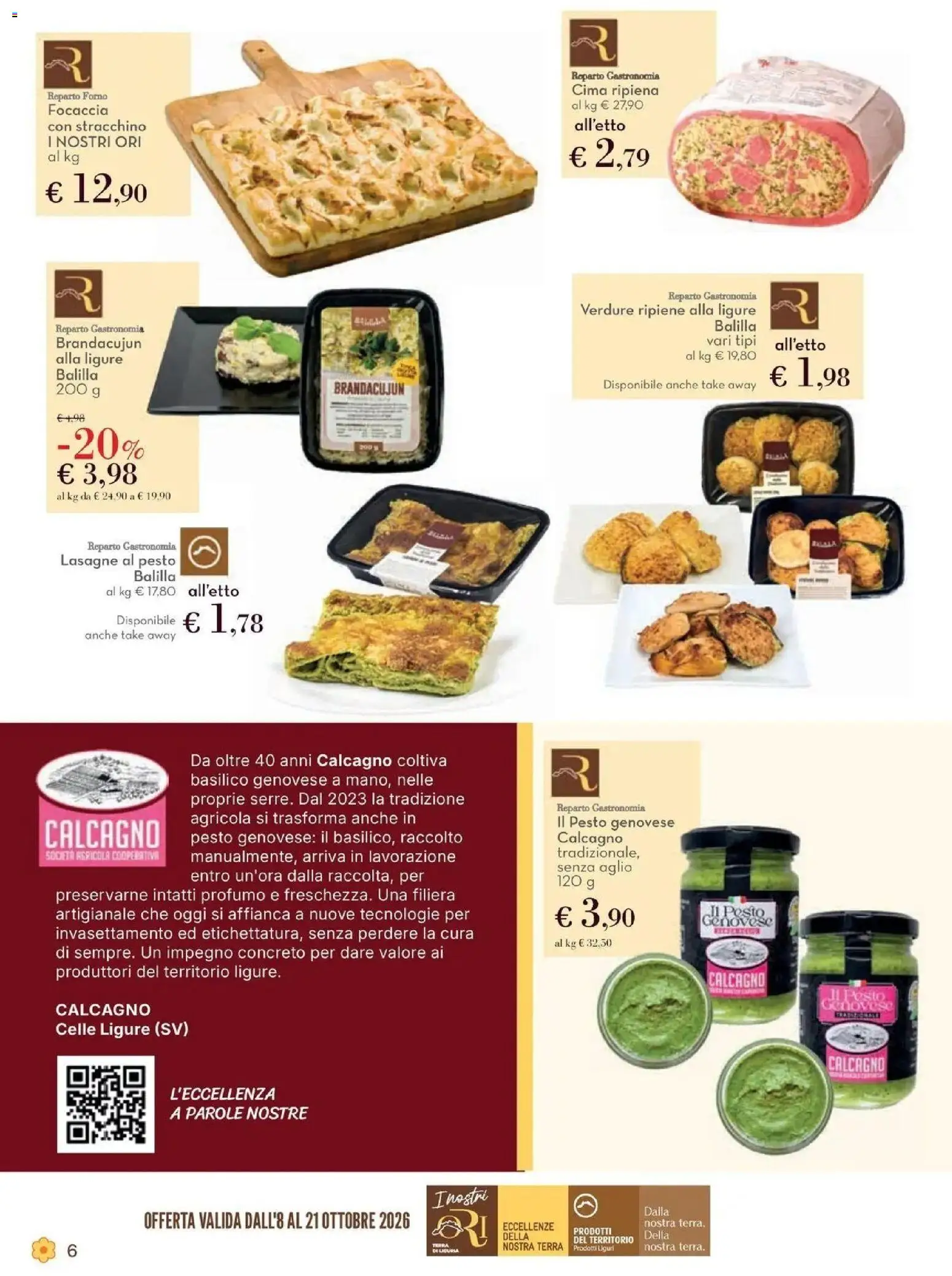Anteprima volantino Conad dal 08/10/2026 prossima settimana | Pagina: 6 | Prodotti: Focaccia, Lasagna, Pesto, Profumo