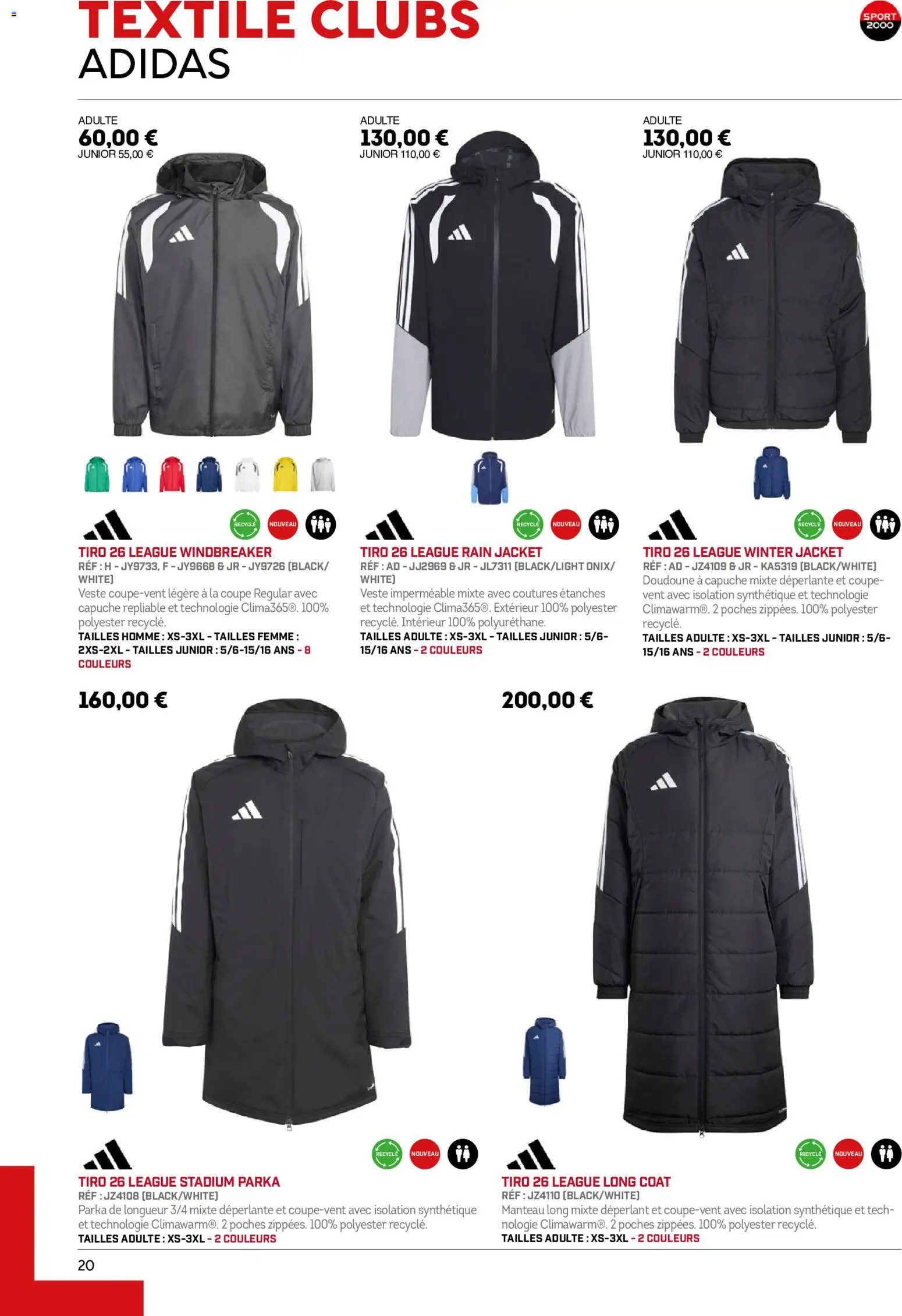 {H1} | Page: 20 | Produits: Veste, Manteau, Doudoune