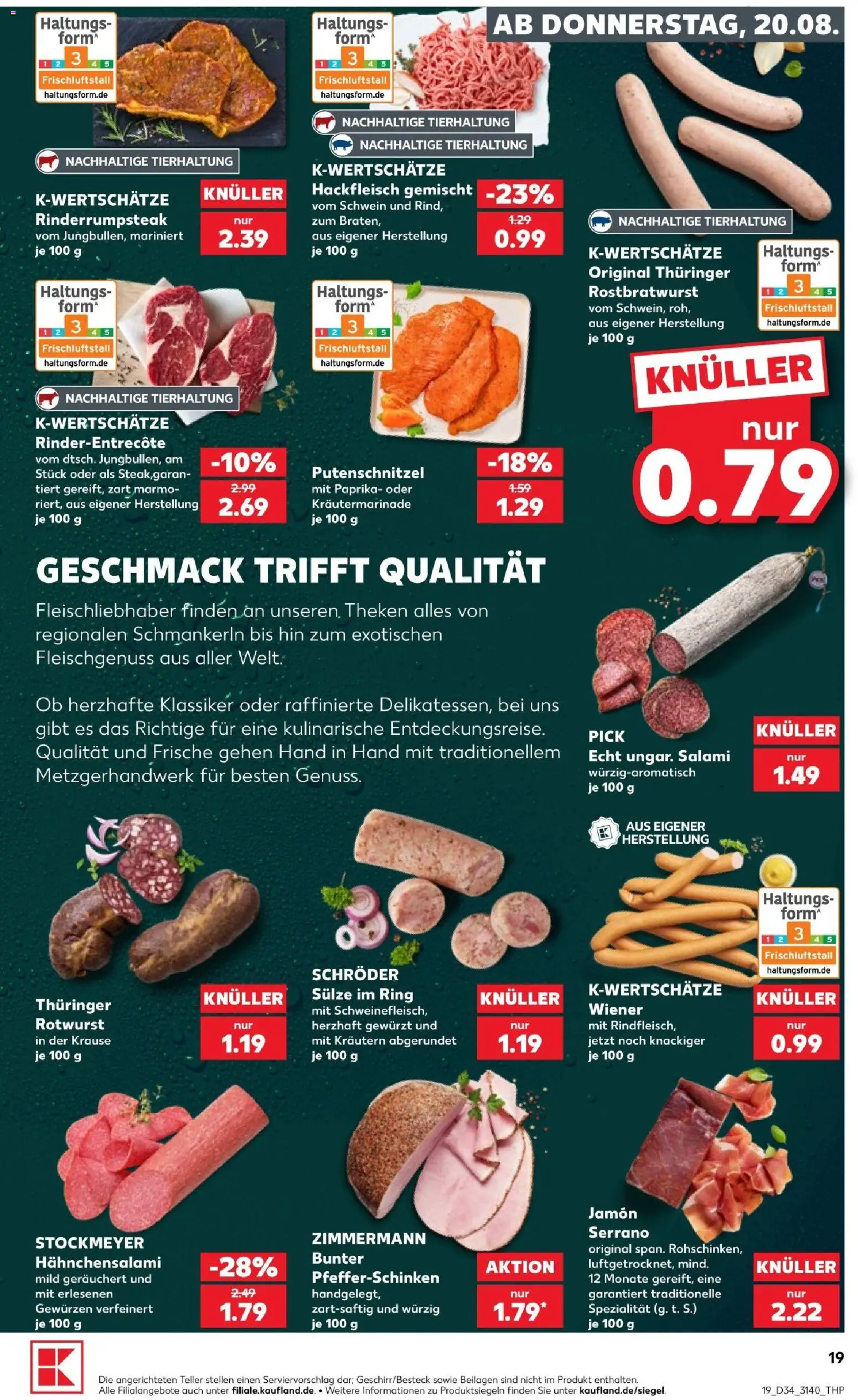 Kaufland Prospekt Leipzig – gültig ab 20.08.2026 | Seite: 19 | Produkte: Hahnchen, Gemüse, Zitrone, Nudeln