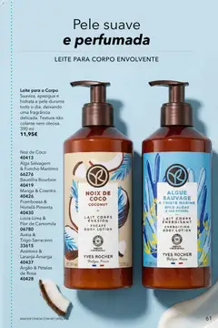 Pré-visualização Yves Rocher catálogo 9 válido de 02/07/2026 | Página: 61 | Produtos: Aveia, Fragrância, Leite
