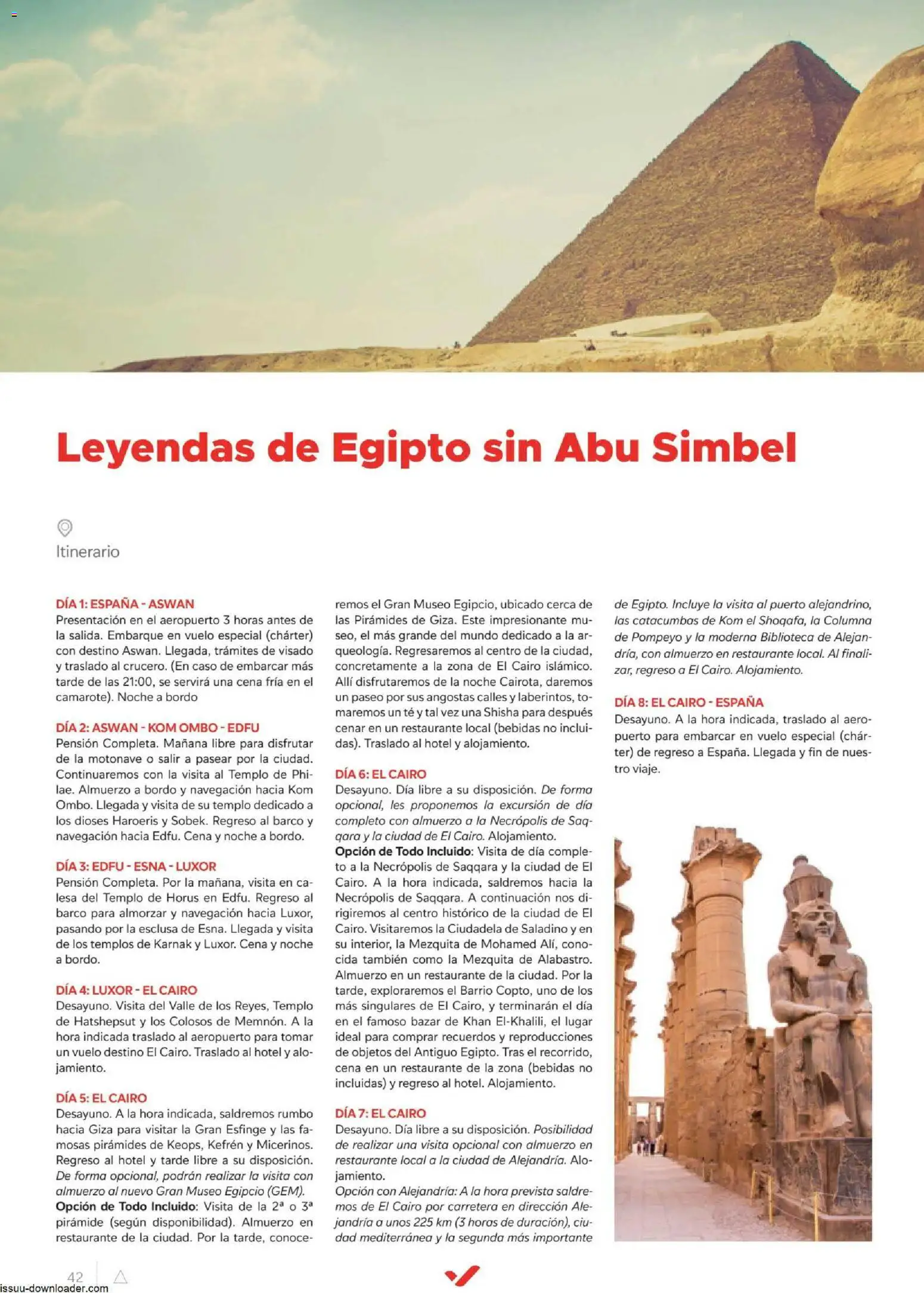 Halcón Viajes Egípto │ válido desde el 06/07/2026 | Página: 42 | Productos: Té, Navegación, Biblioteca