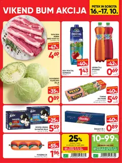 Tuš katalog akcije – veljaven od 14.10.2026 | Stran: 20 | Izdelki: Sok, Caj, Spageti, Zelje
