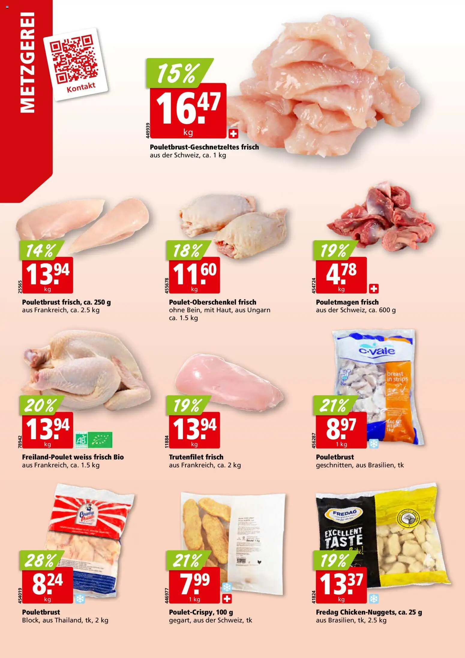 Aligro aktionen Schlieren, Gossau SG, Frauenfeld, Rapperswil-Jona, Sargans, Bern – gültig ab 29.06.2026 | Seite: 6 | Produkte: Pouletbrust