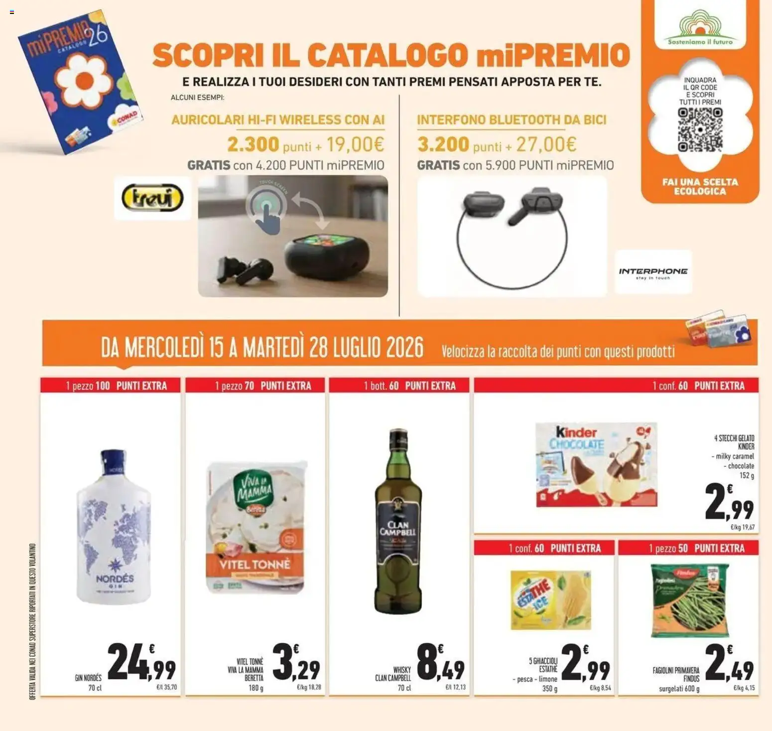 Volantino Conad del 14/07/2026 | Pagina: 38 | Prodotti: Whisky, Gelato, Limone, Pesca