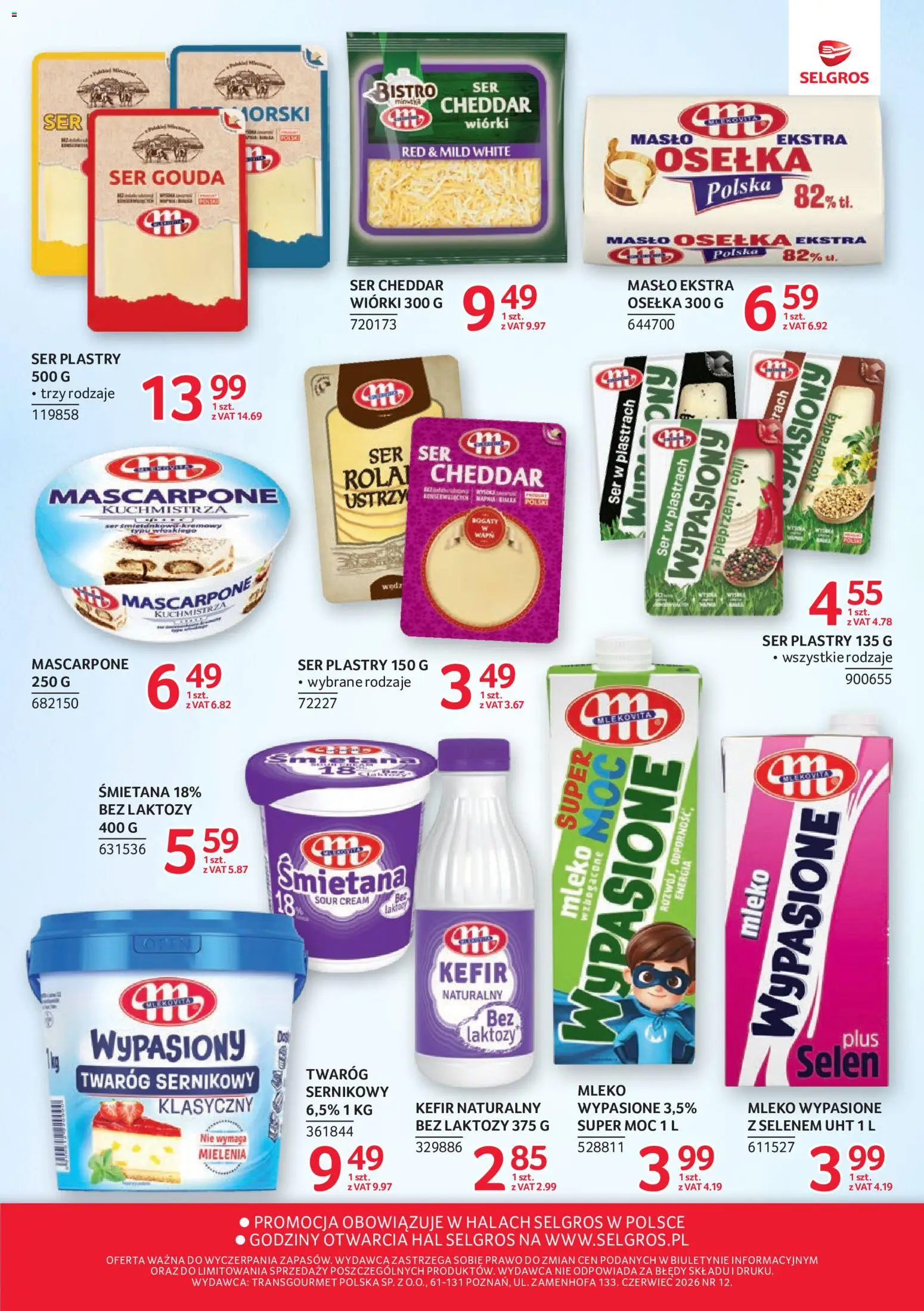 Selgros cash&carry gazetka - Markowe Produkty od 02.06.2026 | Strona: 3 | Produkty: Chili, Bez laktozy, Śmietana, Cheddar