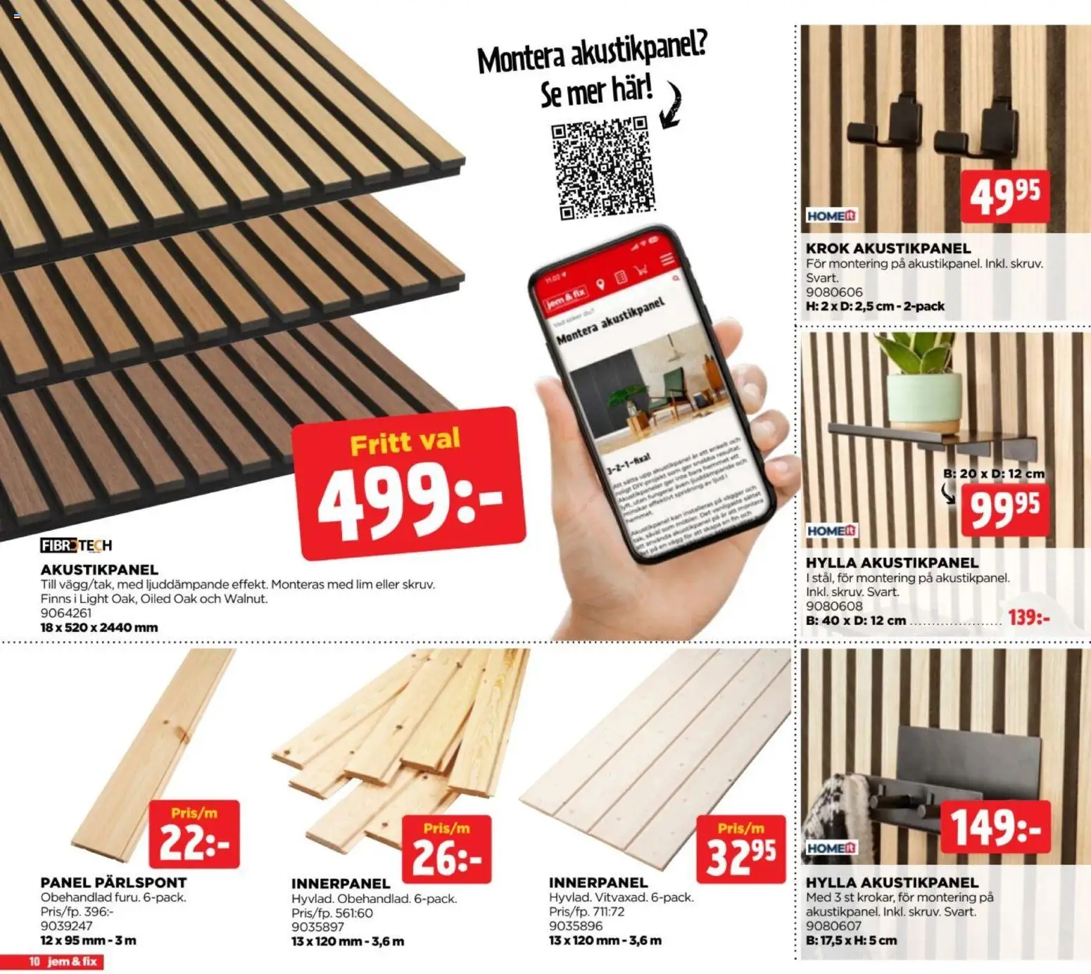 Jem & Fix reklamblad aktuell från 24/08/2026 | Sida: 10 | Produkter: Hylla, Lim