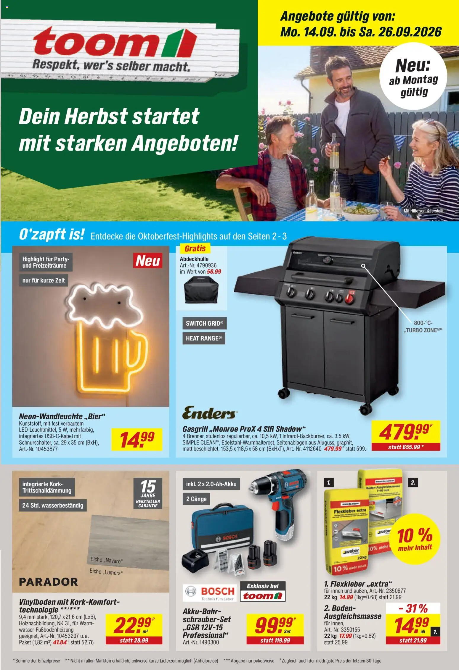 Toom Baumarkt Prospekt – gültig ab 14.09.2026 | Seite: 5