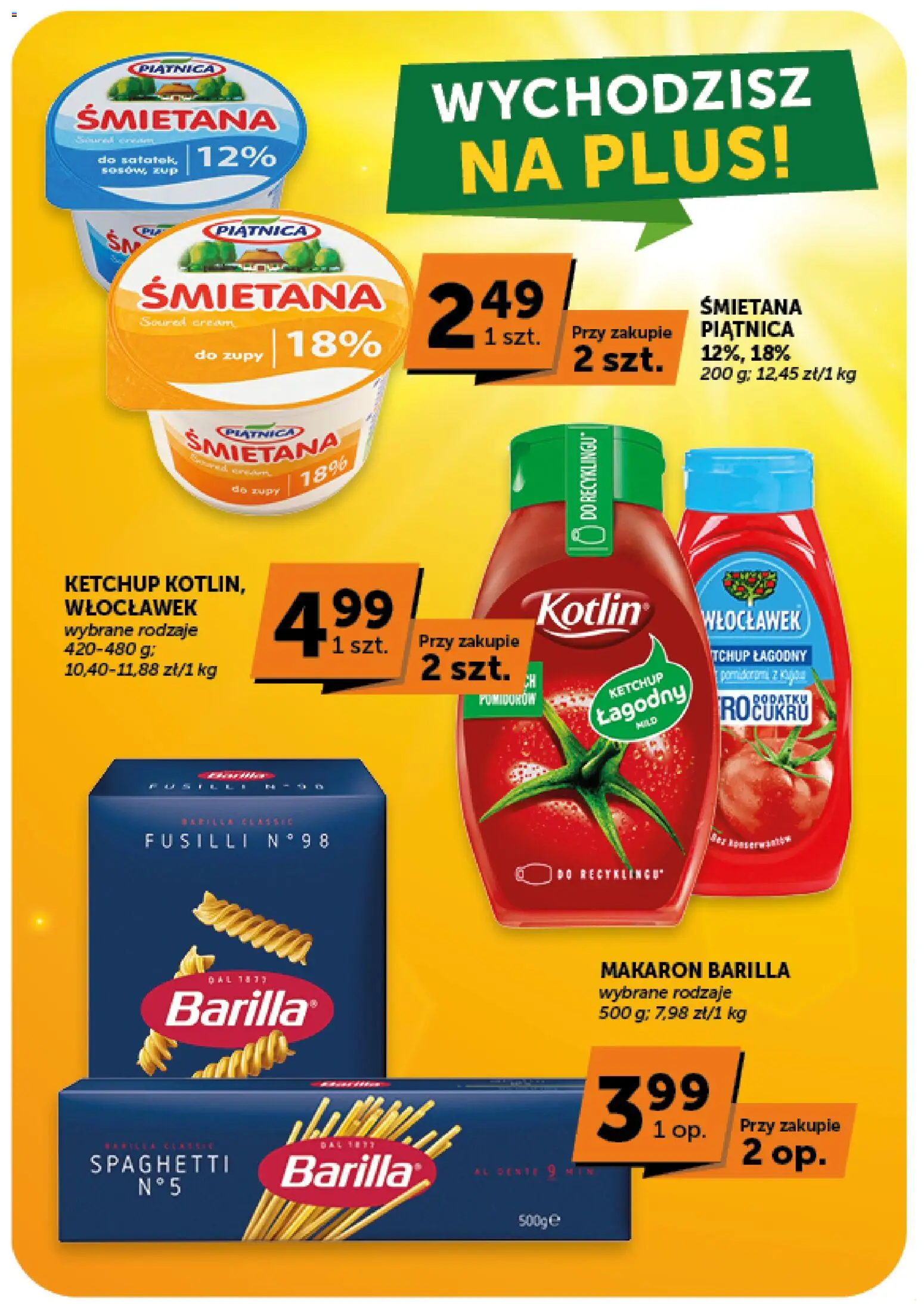 ABC gazetka od 30.07.2026 | Strona: 14 | Produkty: Spaghetti, Barilla, Piątnica, Śmietana