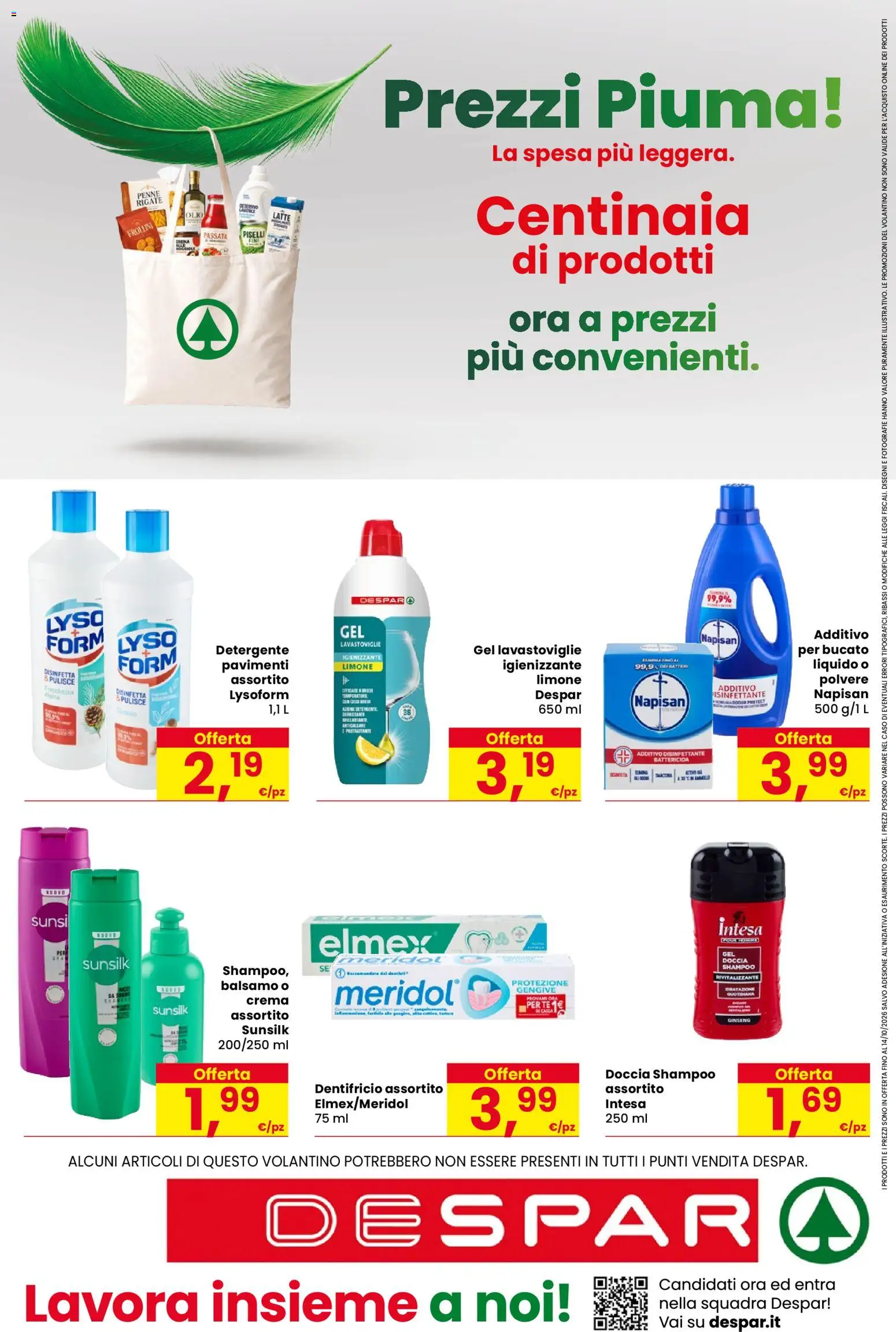 Volantino Despar del 01/10/2026 | Pagina: 20 | Prodotti: Detergente, Tè, Limone, Penne