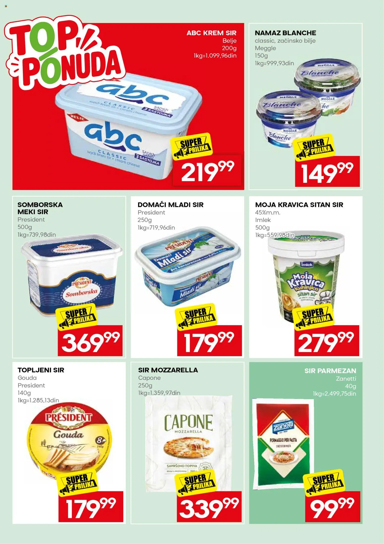 Mercator katalog - važi od 31.08.2026 | Strana: 17 | Proizvode: Bilje, Sitan sir, Namaz, Topljeni sir