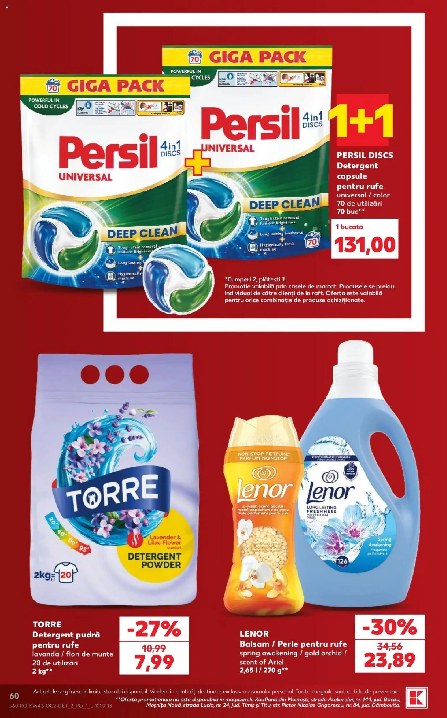 Noul catalog Kaufland – valabil de la 21.10.2026 | Pagină: 60 | Produse: Perle, Balsam, Detergent, Flori