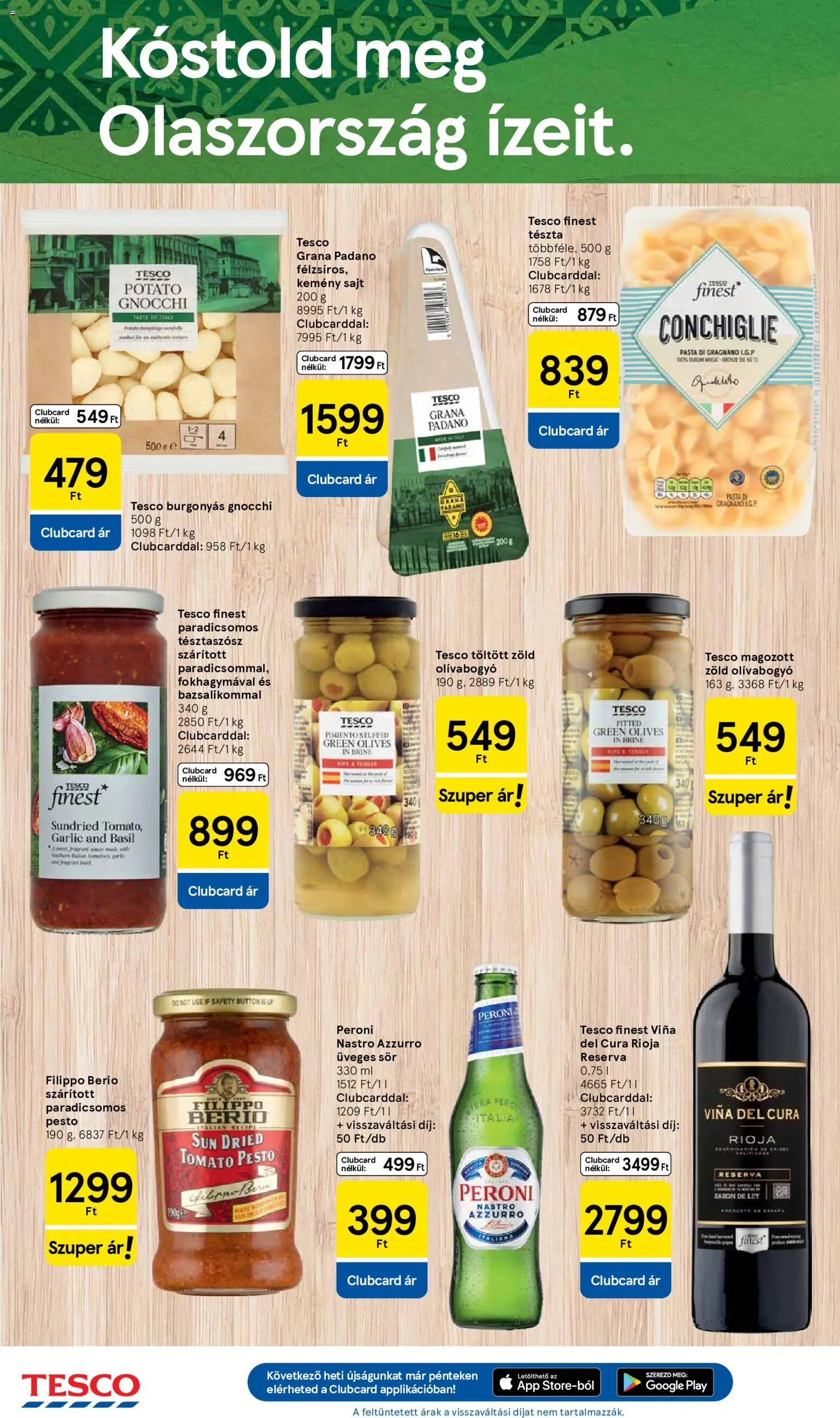 Tesco akciós ujság - amely érvényes a következő dátumtól: 2026.07.16. | Oldal: 4 | Termékek: Pesto, Sör, Tészta, Gnocchi