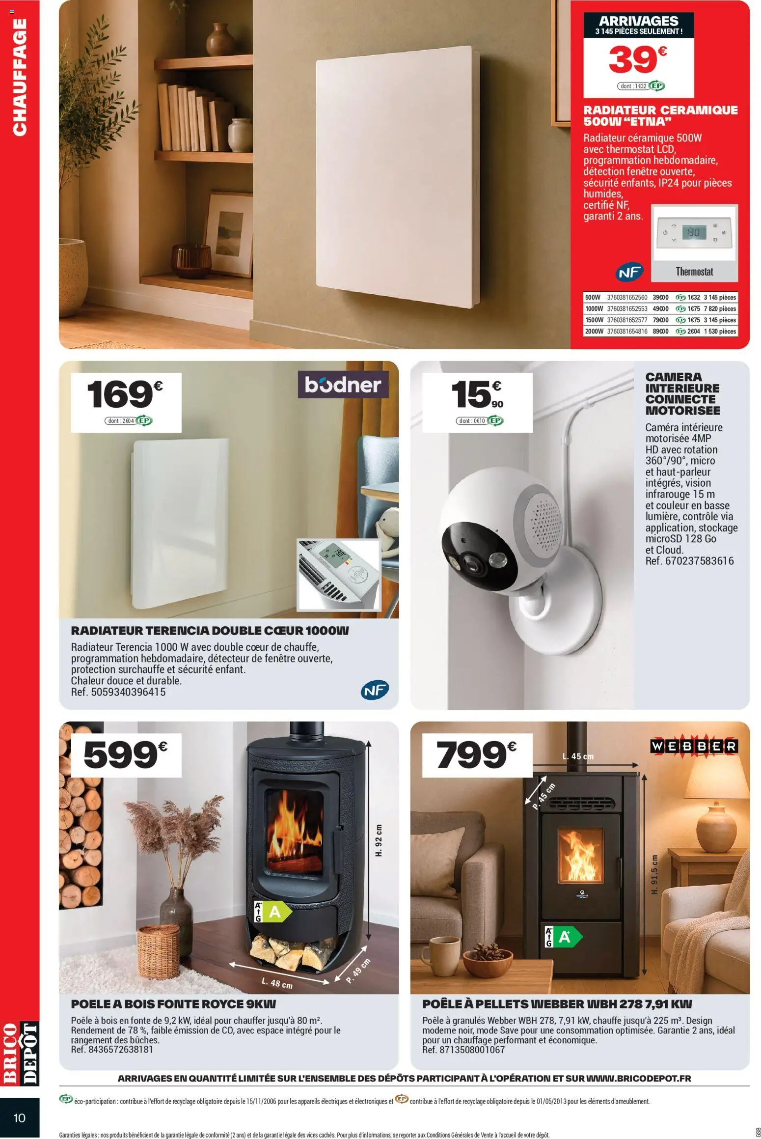 {H1} | Page: 10 | Produits: Poêle à granulés, Radiateur, Poêle à bois, Caméra
