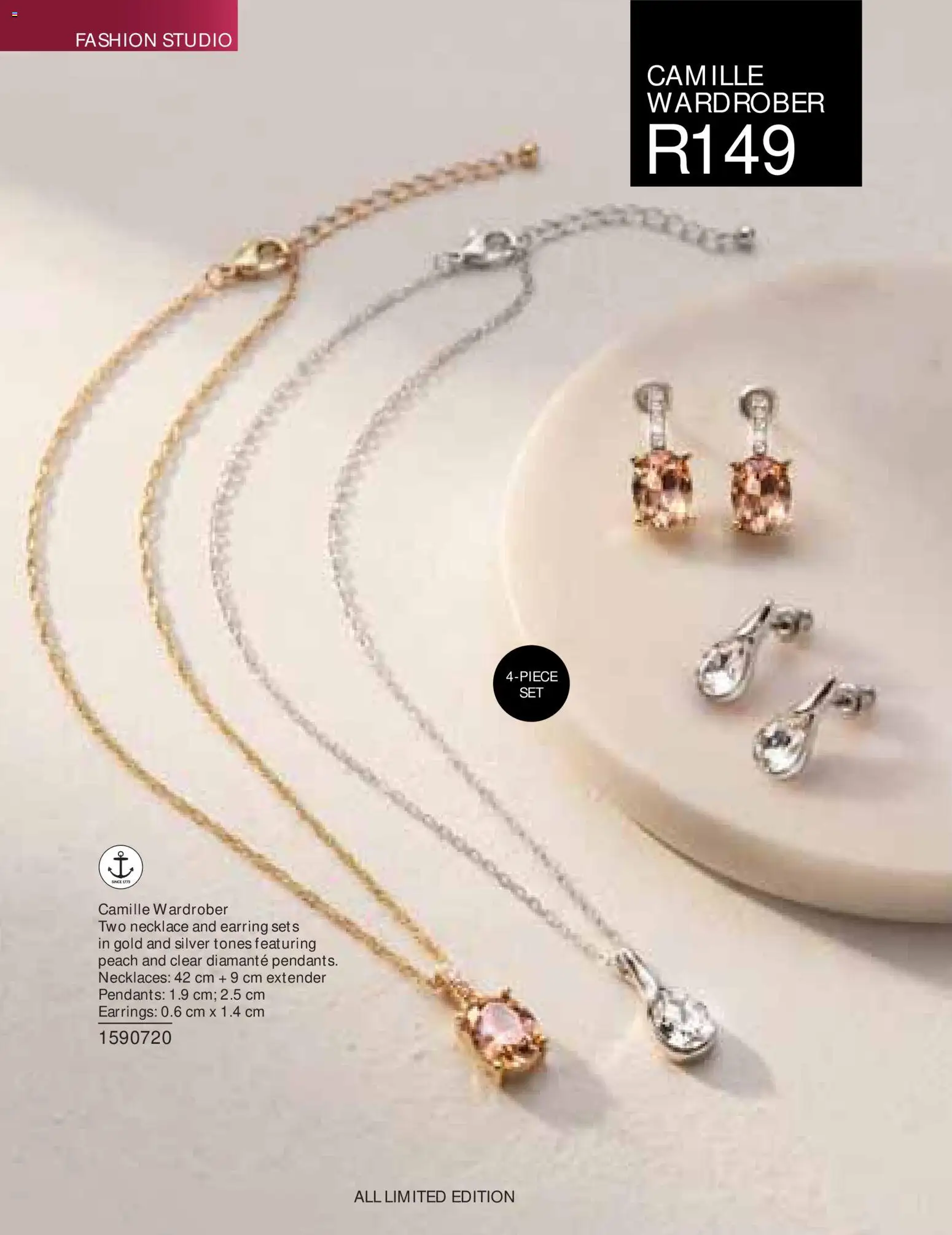 New Avon catalogue – valid from 01/08/2026 | Page: 130 | Products: Earrings, Necklaces, Peach