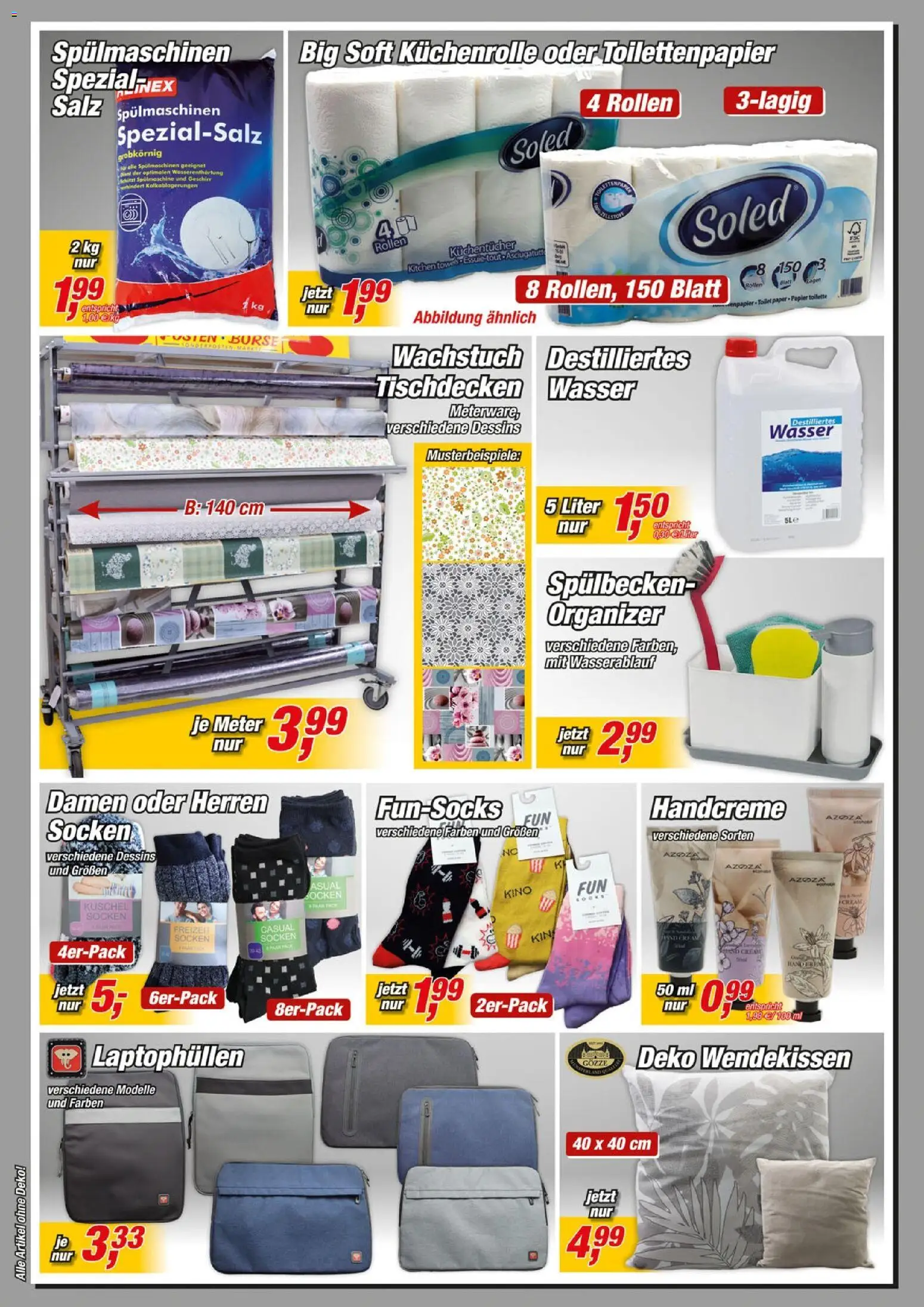 Posten Börse Prospekt – gültig ab 29.08.2026 | Seite: 6 | Produkte: Toilette, Handcreme, Salz, Socken