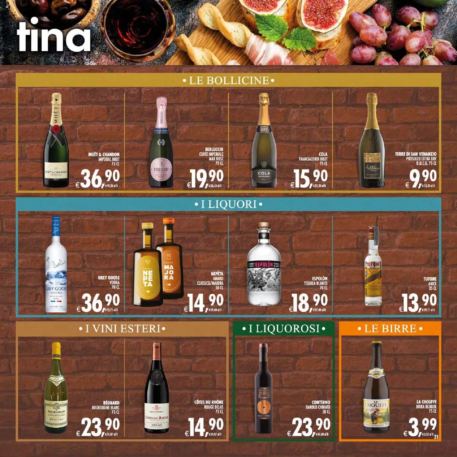 Volantino Decò del 21/07/2026 | Pagina: 21 | Prodotti: Vodka, Prosecco, Tequila, Amaro