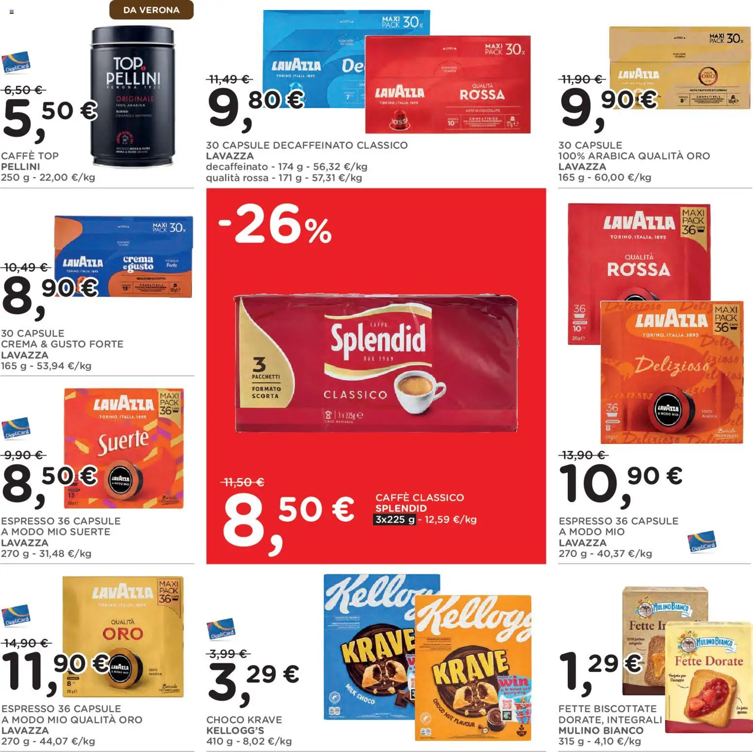 Volantino Poli del 14/10/2026 | Pagina: 18 | Prodotti: Crema, Caffè, Fette biscottate, Pellini