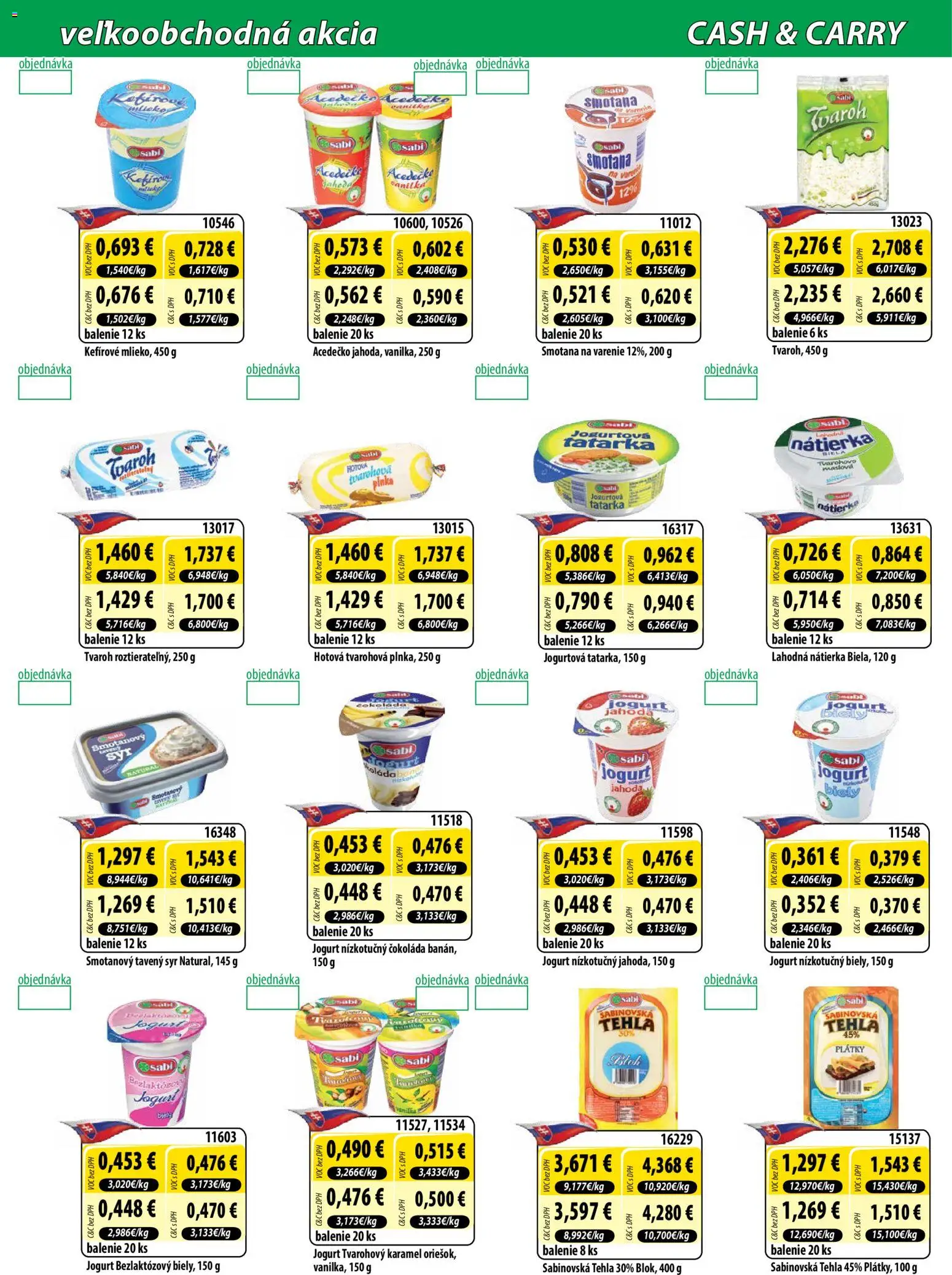 Nové Milk Agro akcie – leták je platný od 16.09.2026 | Strana: 2 | Produkty: Jogurt, Tavený syr, Smotana na varenie, Tvaroh