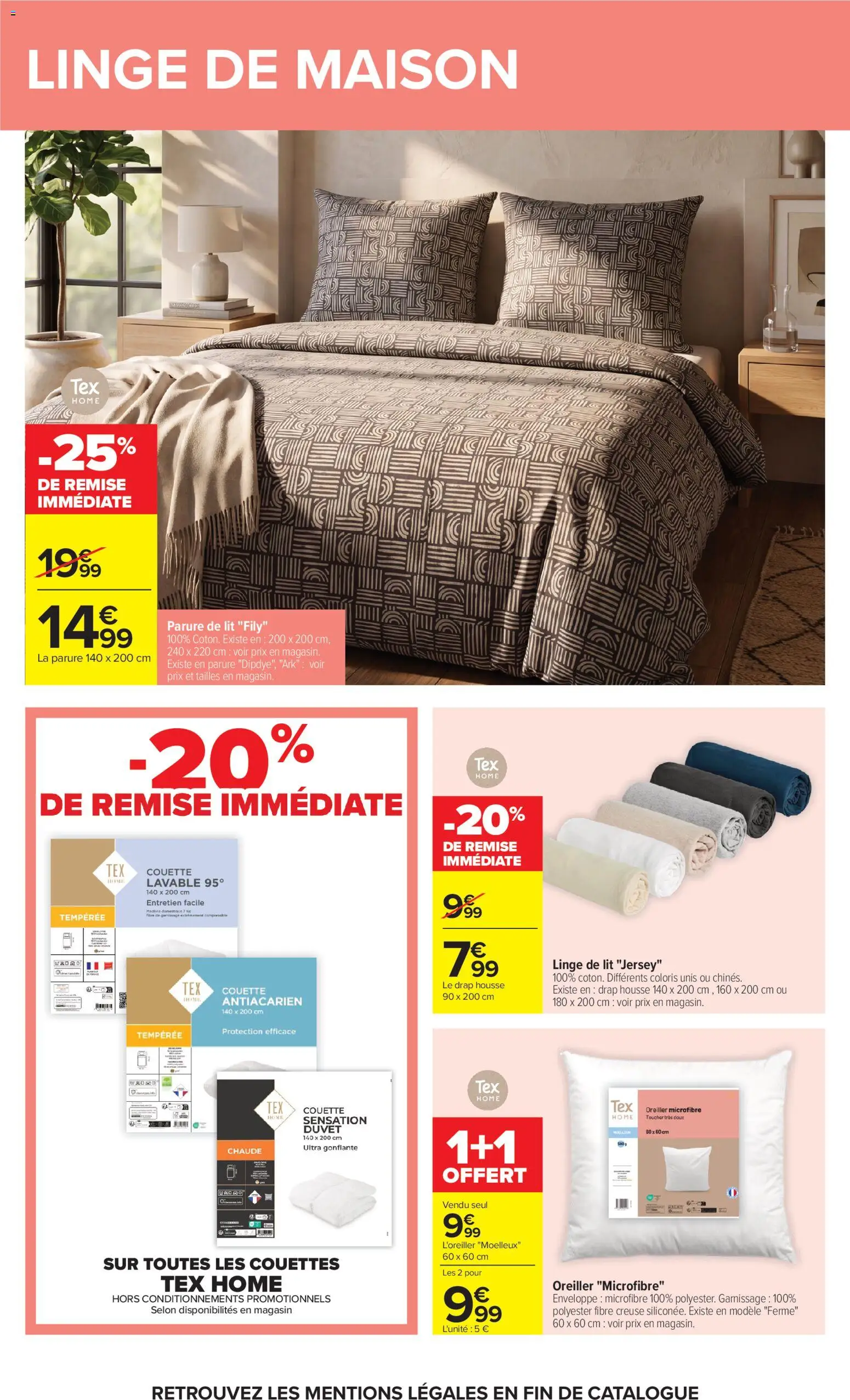 {H1} | Page: 52 | Produits: Parure de lit, Lit, Oreiller, Couette