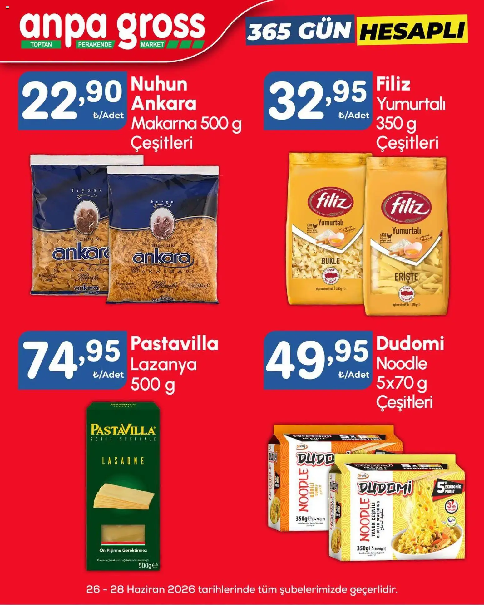 Anpa Gross Katalog - 25 Haziran 2026 tarihinden itibaren geçerlidir | Sayfa: 3 | Ürünler: Erişte, Makarna
