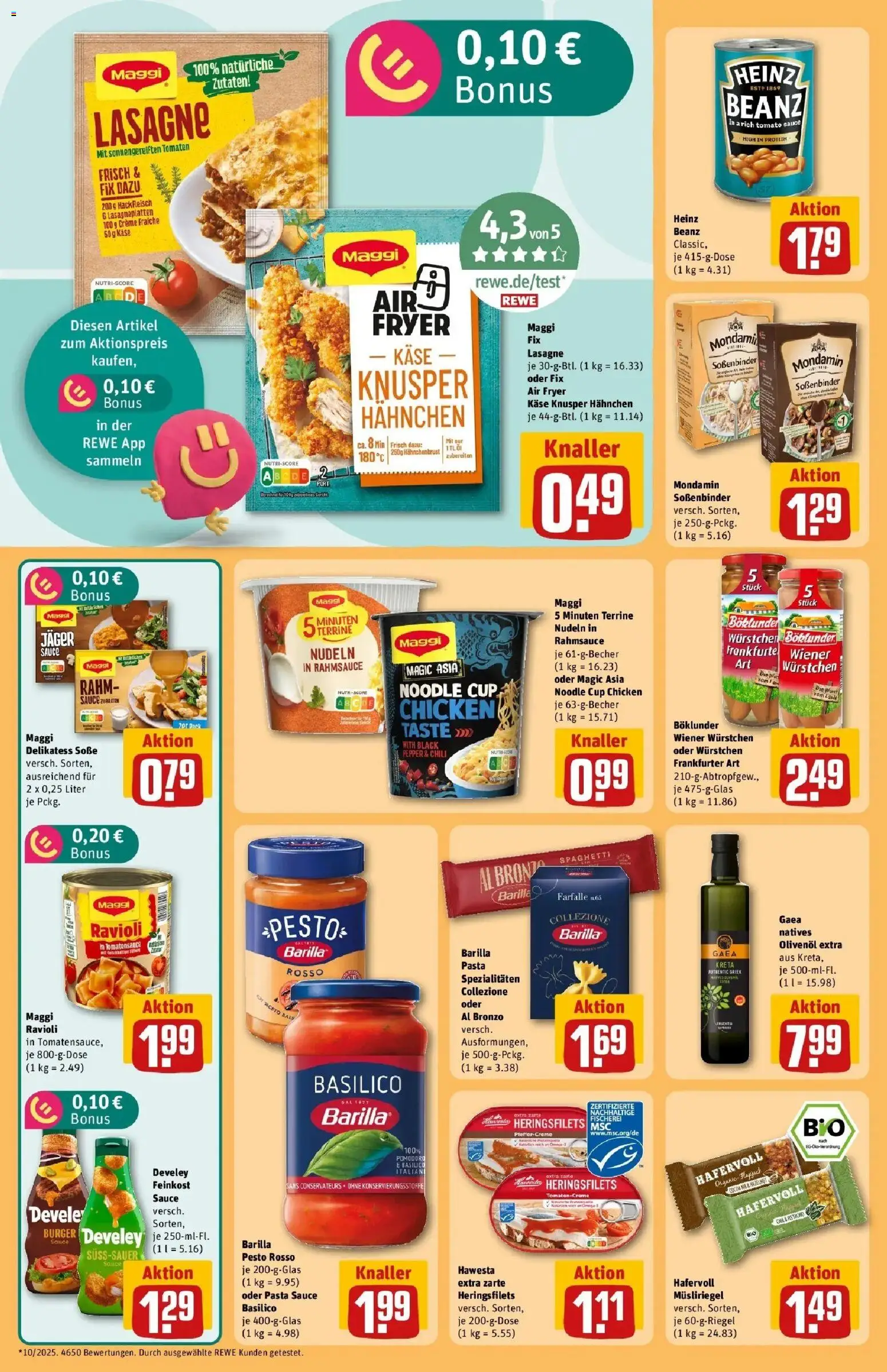 REWE Prospekt ab 10.08.2026 zum Blättern » Angebote | Seite: 20 | Produkte: Käse, Spaghetti, Spezialitäten, Pasta