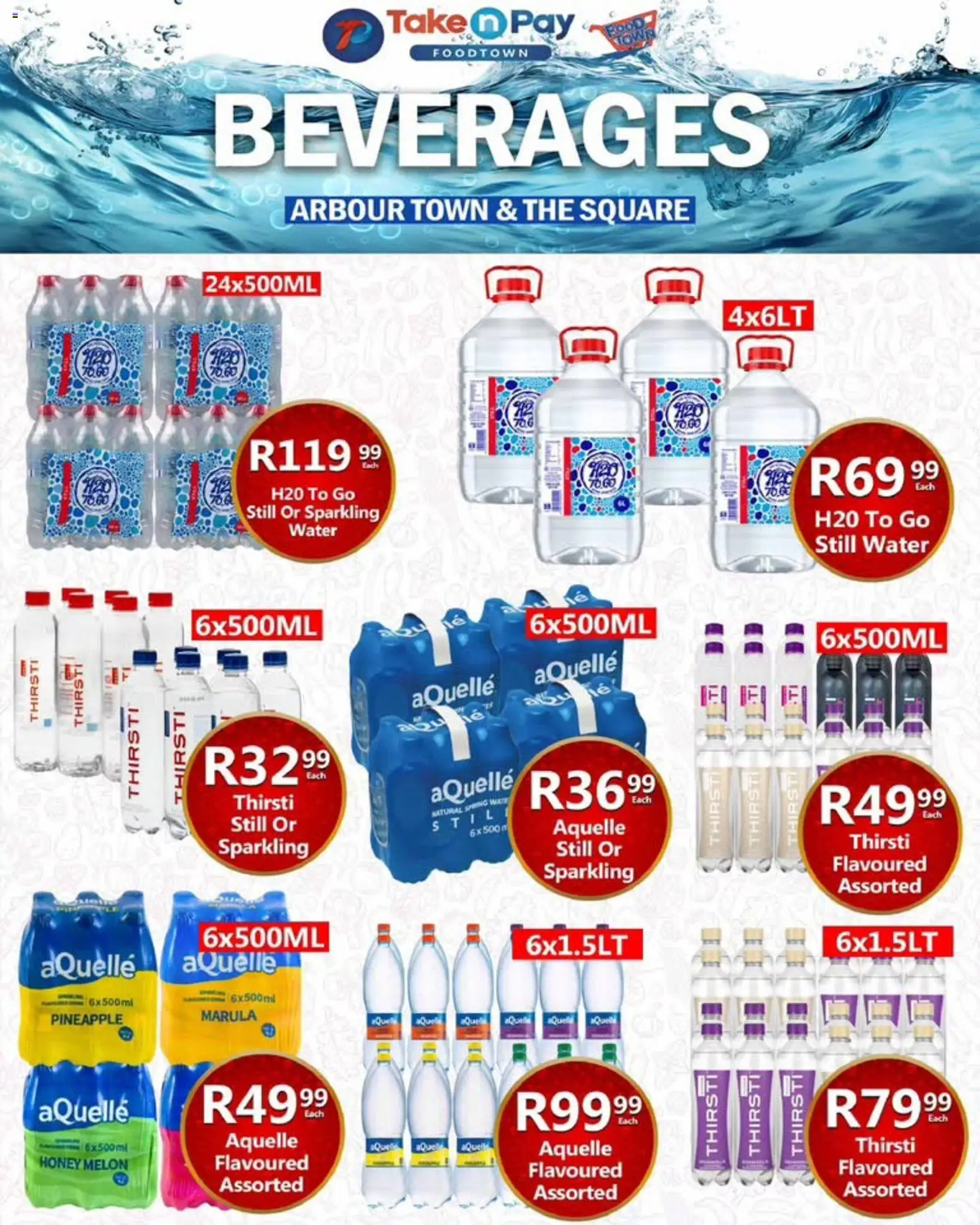 New Take n Pay catalogue – valid from 24/08/2026 | Page: 20 | Products: Beverages, Pineapple, Water