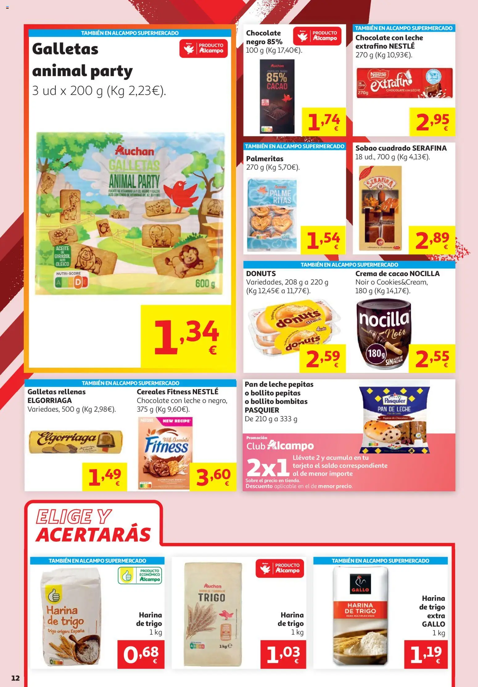 Alcampo -  HP Unico │ válido desde el 16.06.2026 | Página: 12 | Productos: Aceite, Pan, Crema de cacao, Chocolate con leche