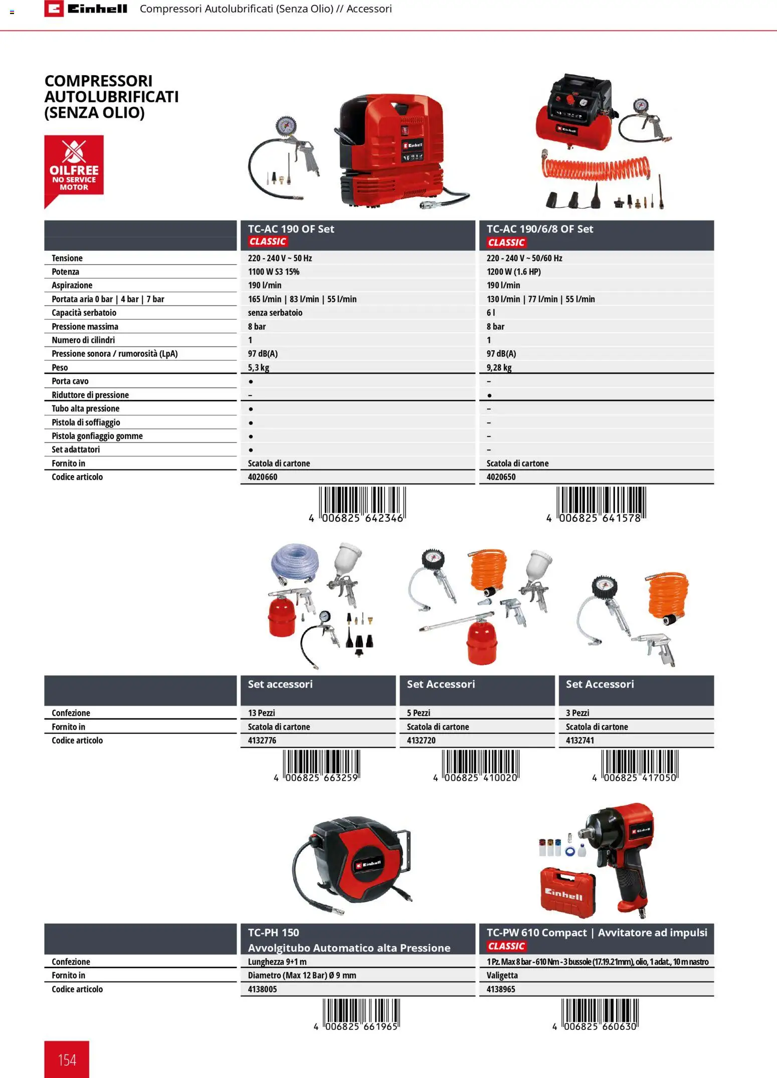 Volantino Einhell del 17.03.2026 | Pagina: 156 | Prodotti: Avvitatore, Olio, Tubo, Scatola