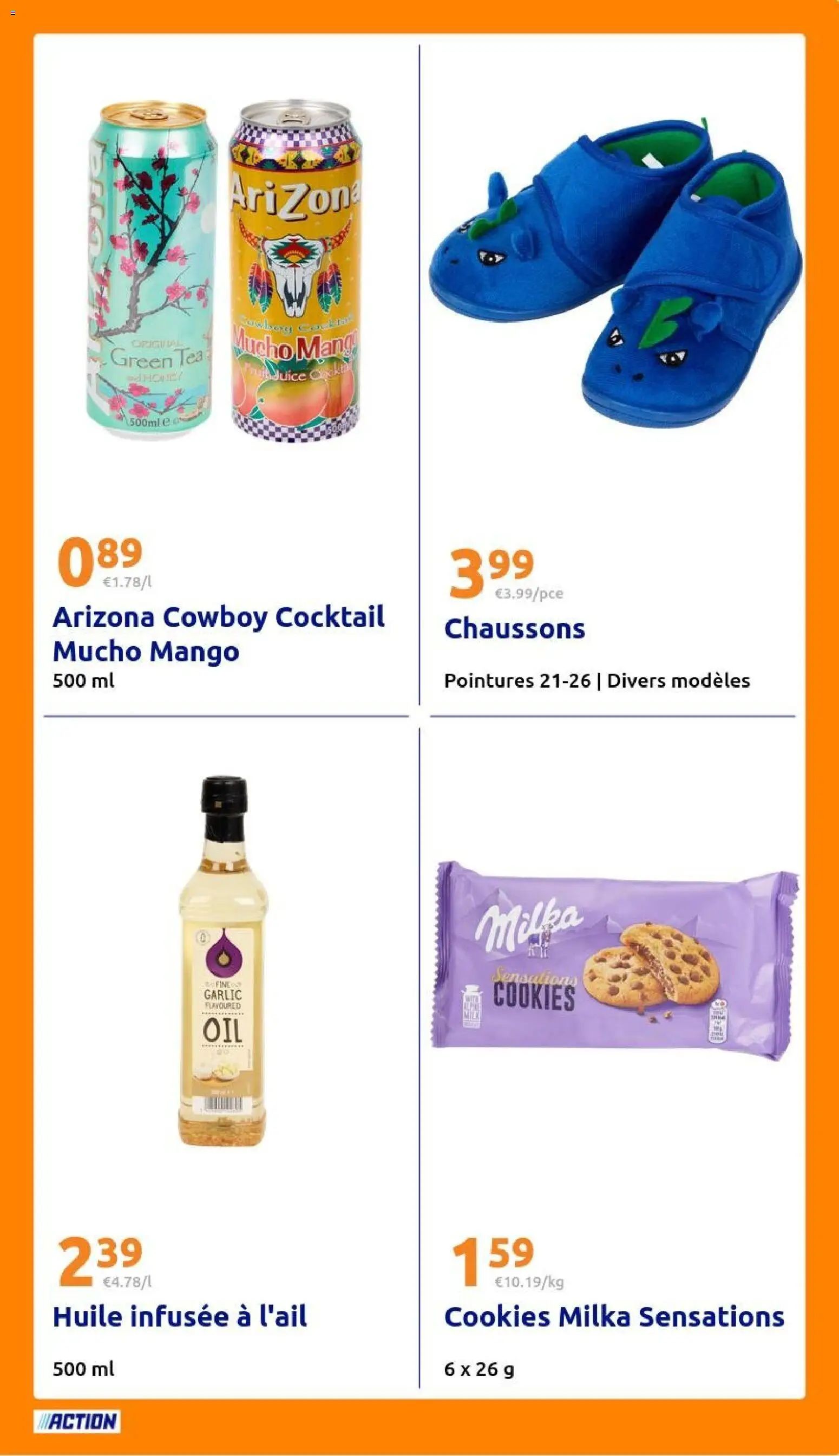 {H1} | Page: 23 | Produits: Arizona, Cookies, Huile, Chaussons