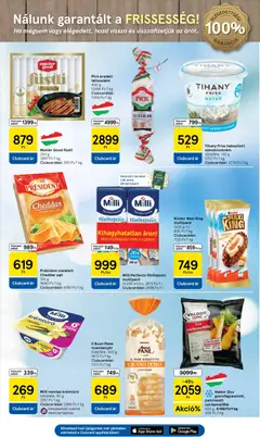 Tesco Szupermarket akciós újság - amely érvényes a következő dátumtól: 04.06.2026 | Oldal: 3 | Termékek: Főzőtejszín, Tihany, Sajt, Cheddar