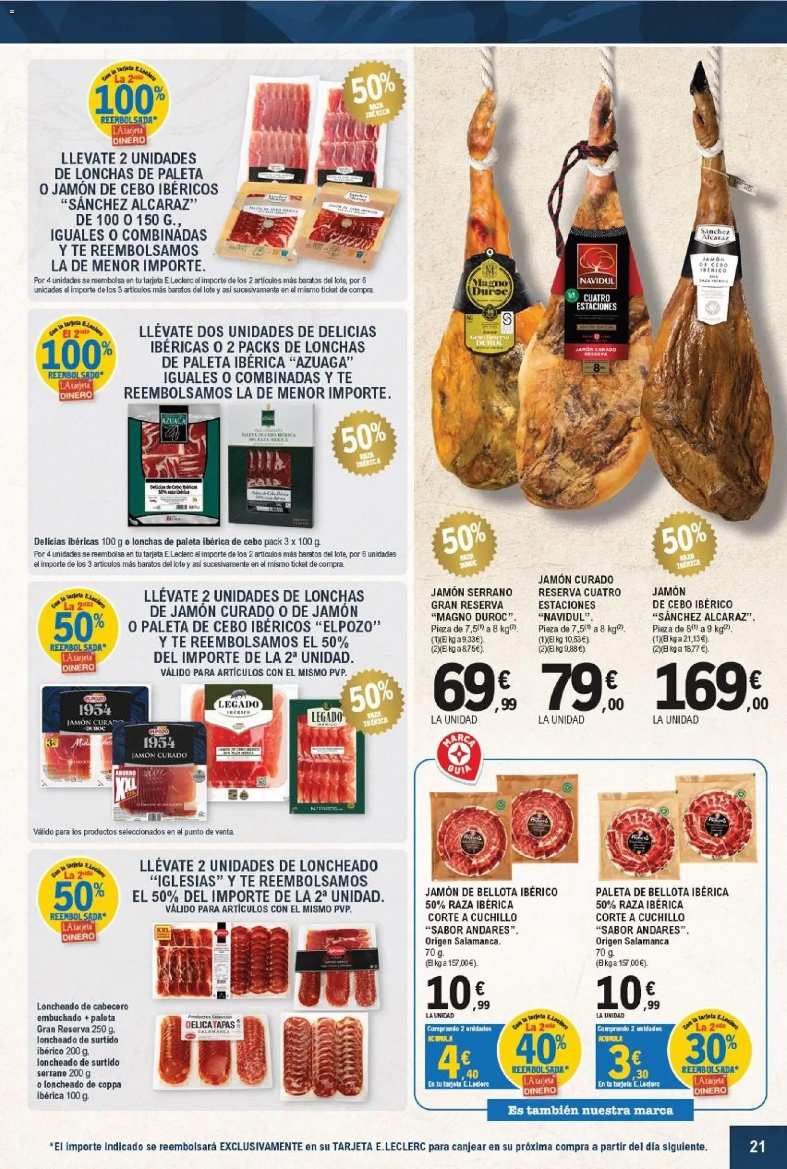 E.Leclerc - Majadahonda │ válido desde el 16/09/2026 | Página: 21 | Productos: Jamón serrano, Jamón, Té, Loncheado