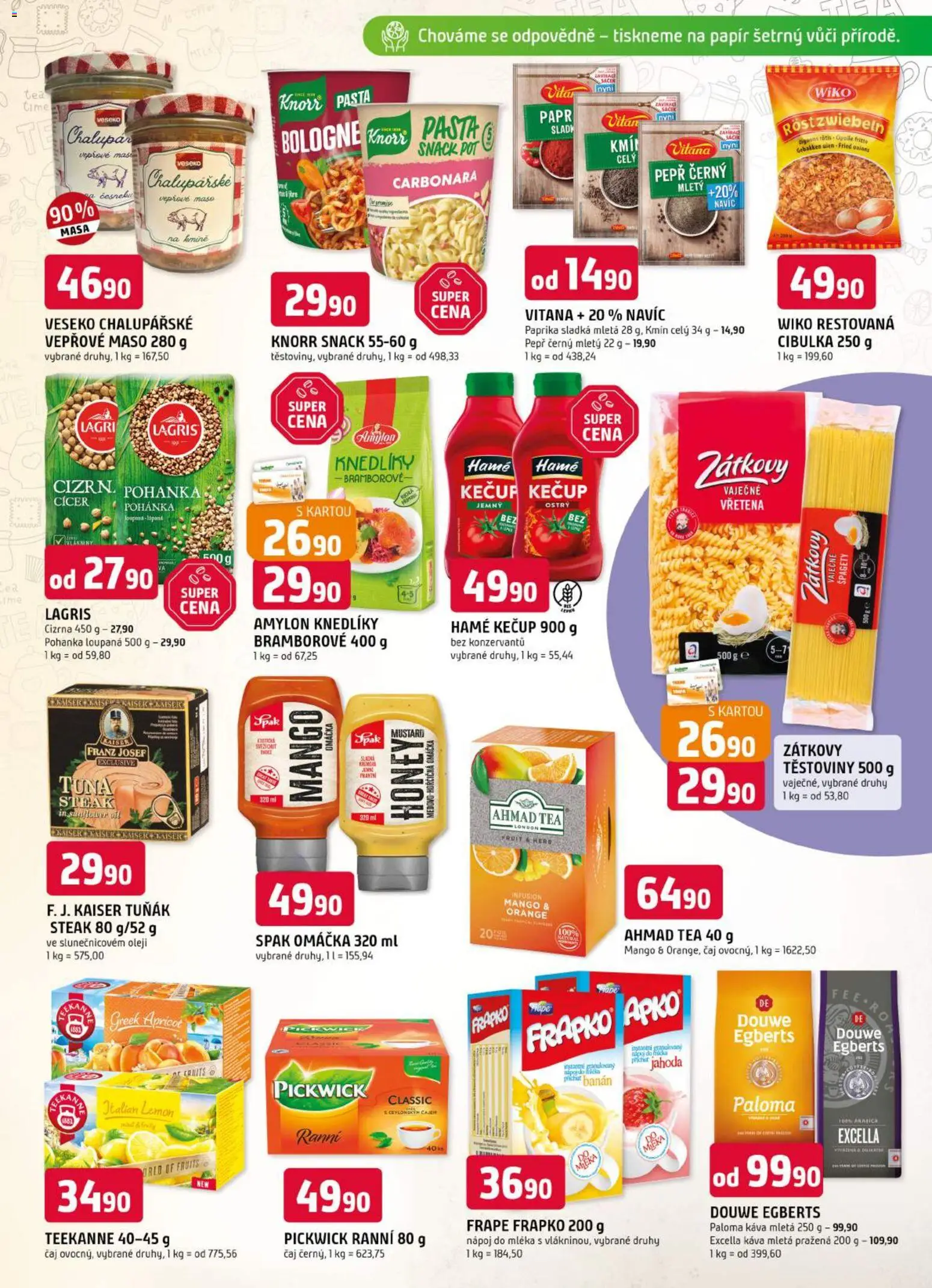 Trefa leták od 08.07.2026 | Strana: 7 | Produkty: Kečup, Teekanne, Paprika, Maso