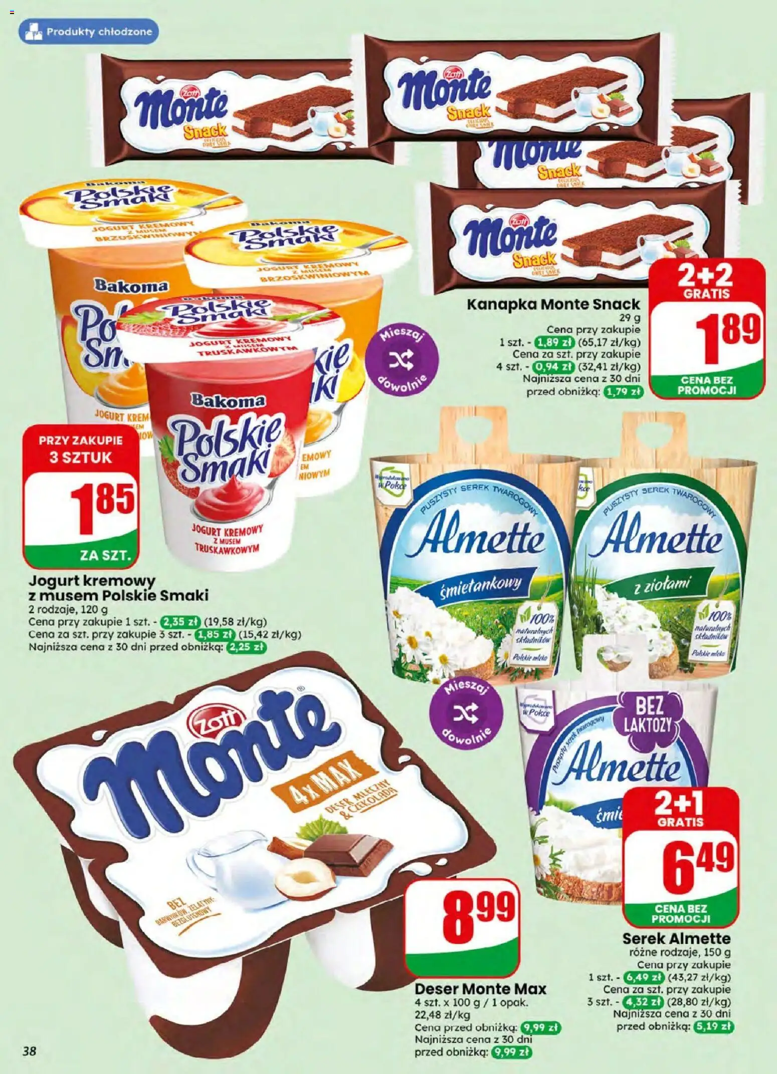 Dino gazetka od 05.08.2026 | Strona: 38 | Produkty: Mleka, Jogurt, Krem, Jogurt kremowy