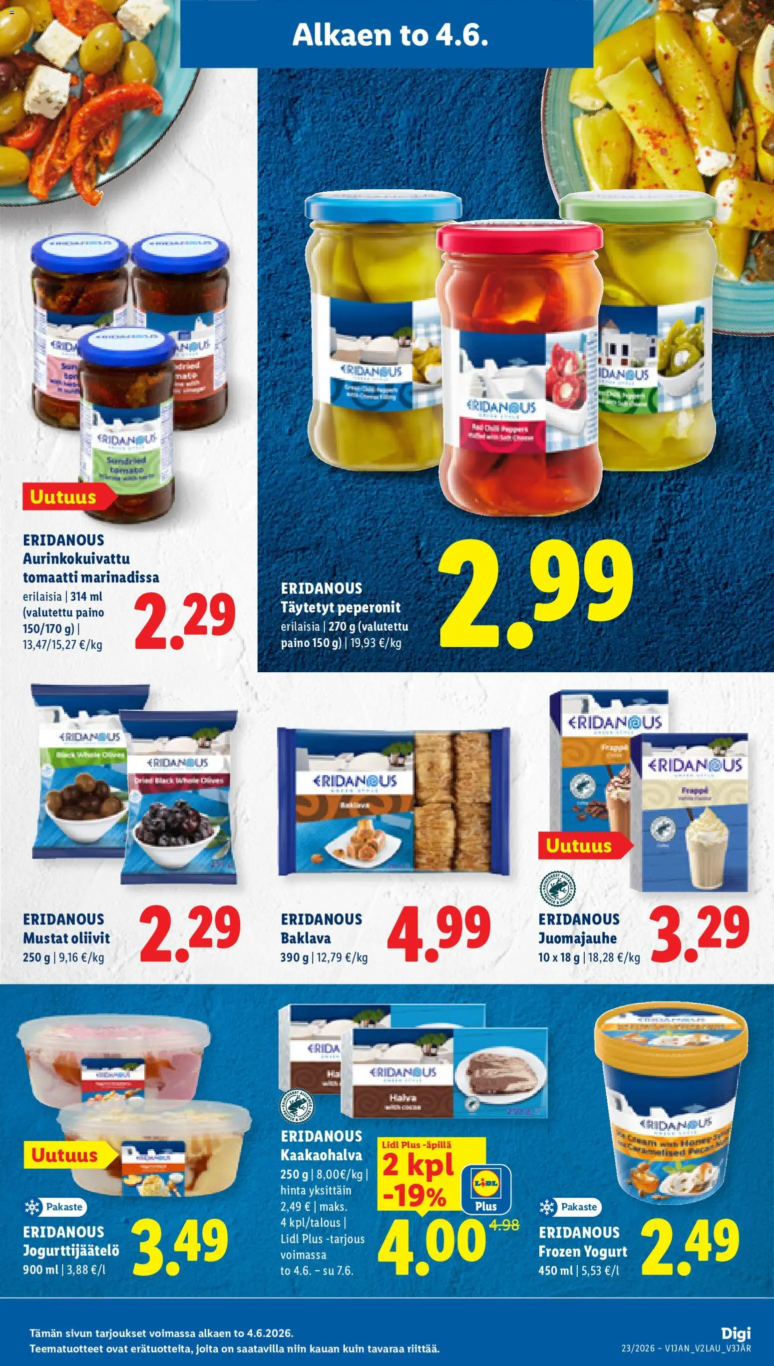 Lidl tarjoukset - Tampere – voimassa 04.06.2026 alkaen | Sivu: 11 | Tuotteet: Mustat oliivit