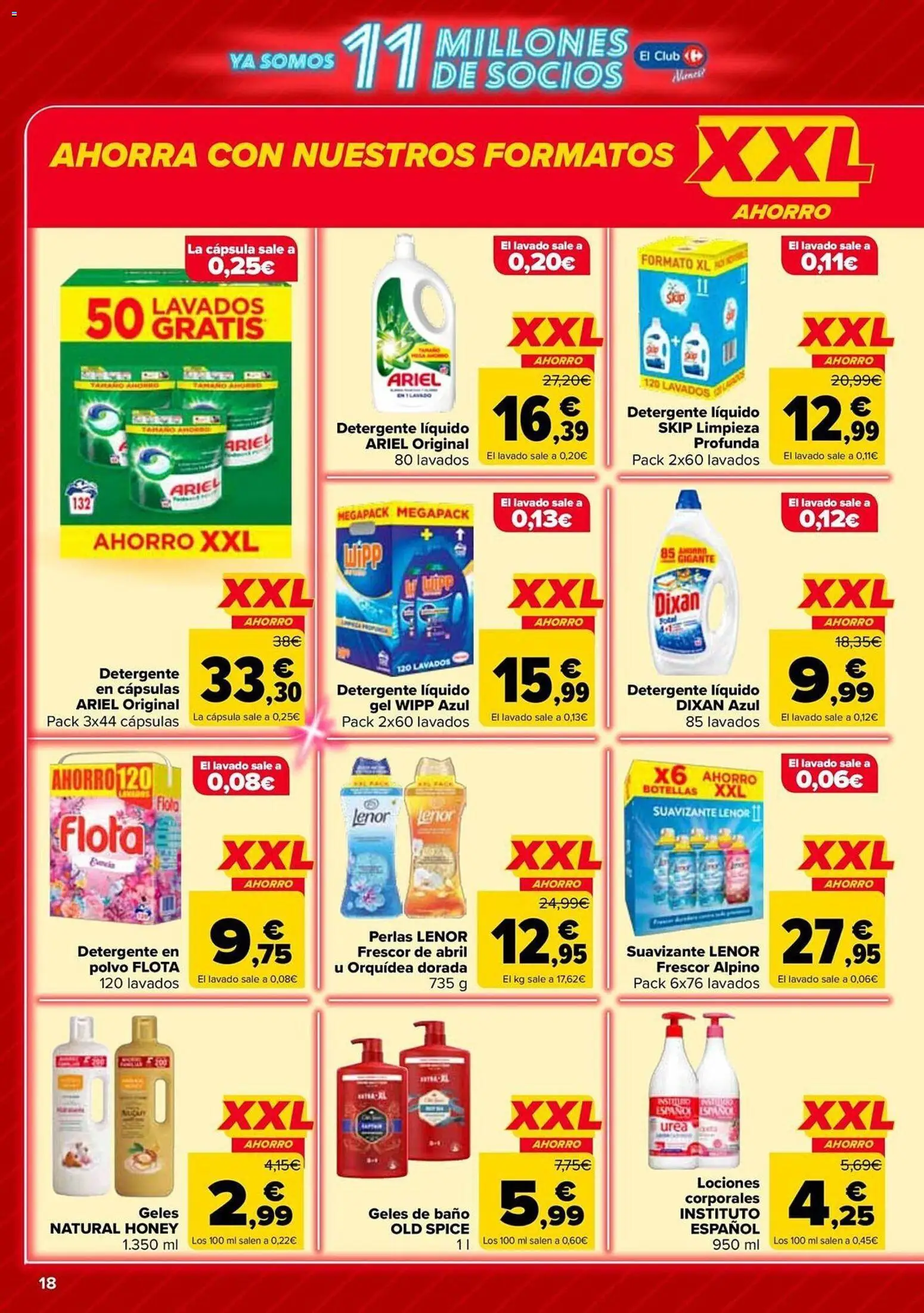 Carrefour folleto │ válido desde el 12.05.2026 | Página: 18 | Productos: Detergente, Detergente líquido, Suavizante, Baño
