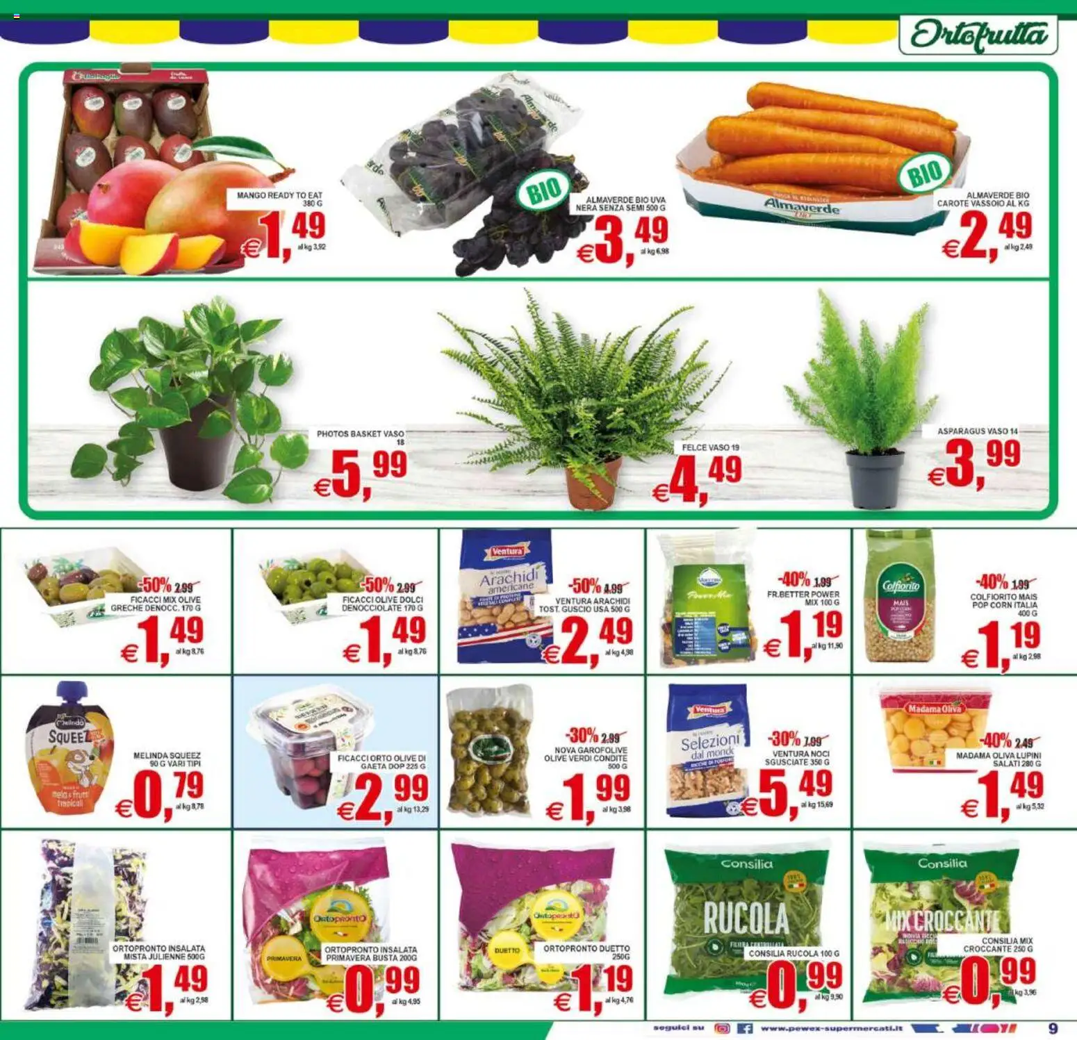 Volantino Pewex del 02/09/2026 | Pagina: 9 | Prodotti: Mango, Noci, Arachidi, Vassoio